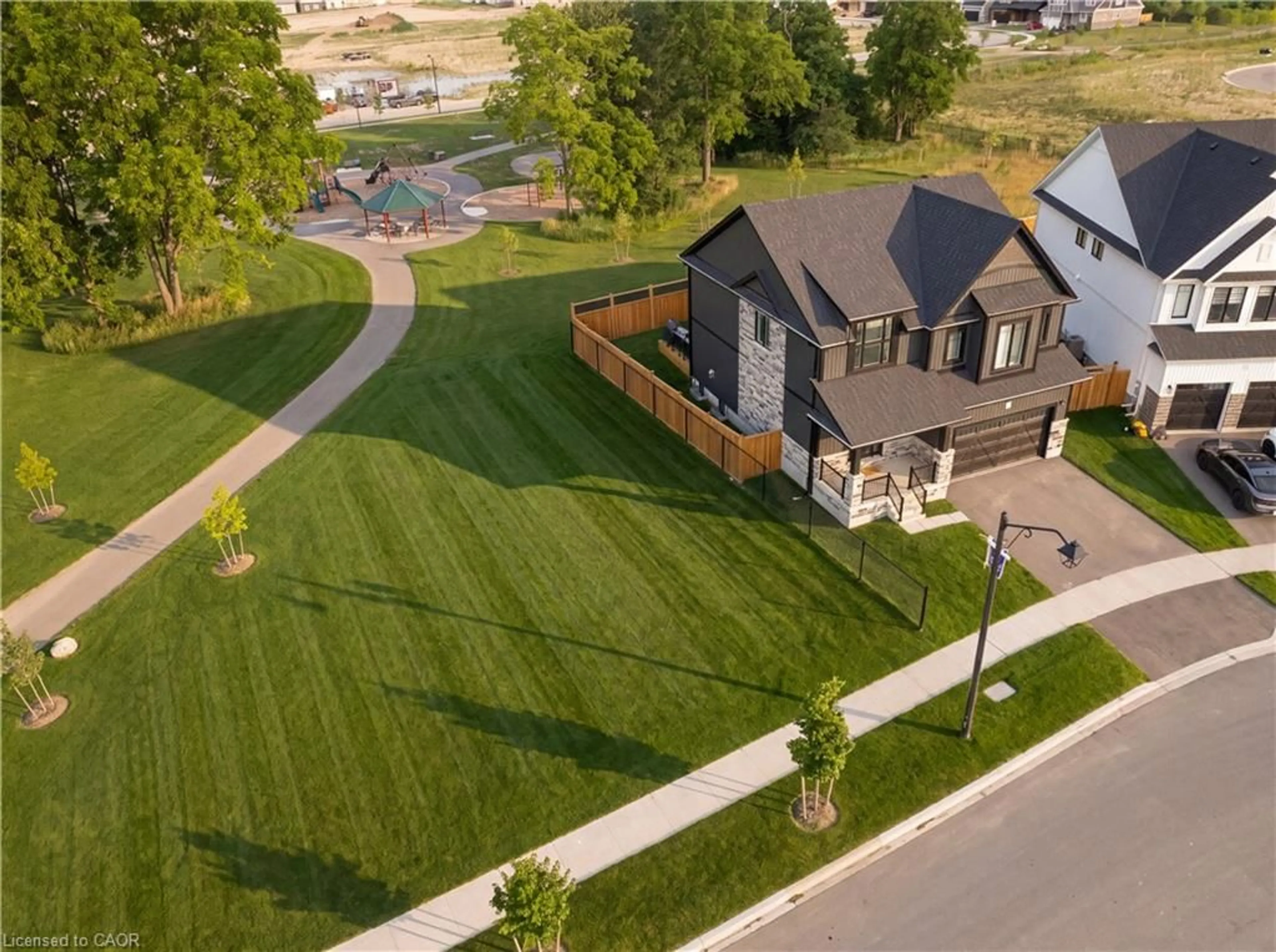 A pic from outside/outdoor area/front of a property/back of a property/a pic from drone, street for 108 Haylock Ave, Elora Ontario N0B 1S0