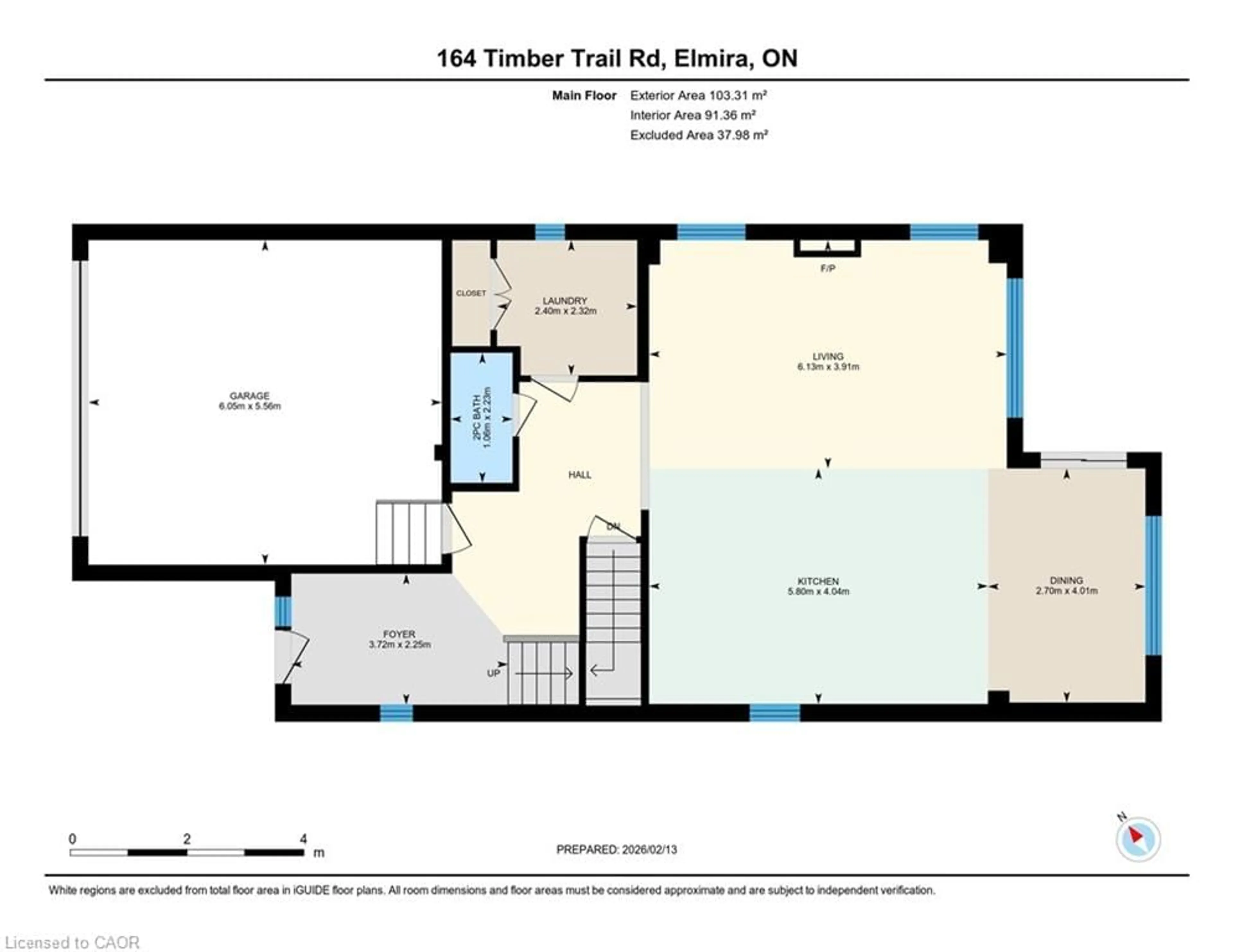 Floor plan for 164 Timber Trail Rd, Elmira Ontario N3B 0E3
