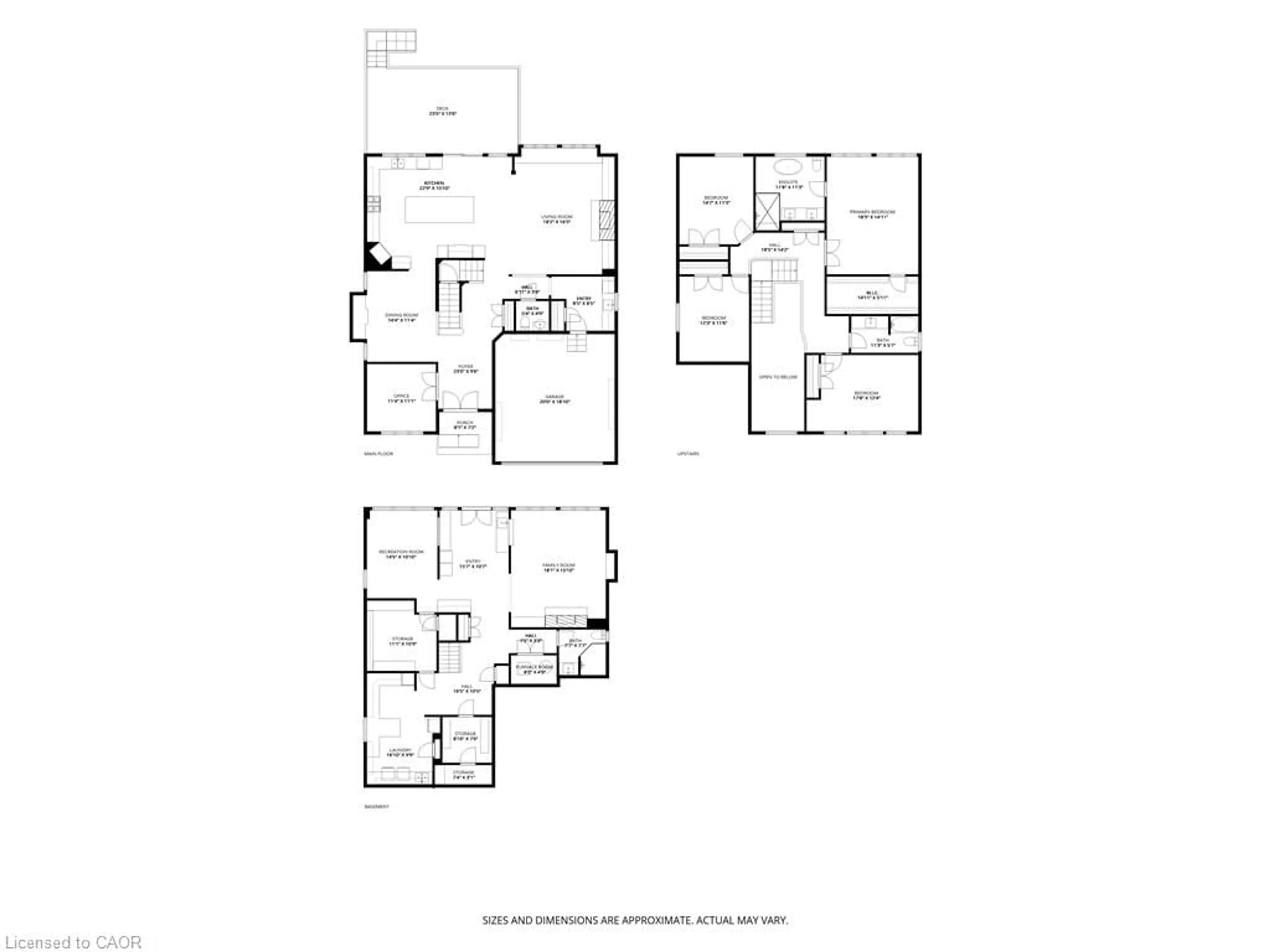 Floor plan for 116 Joshua Ave, Ancaster Ontario L9K 1R1