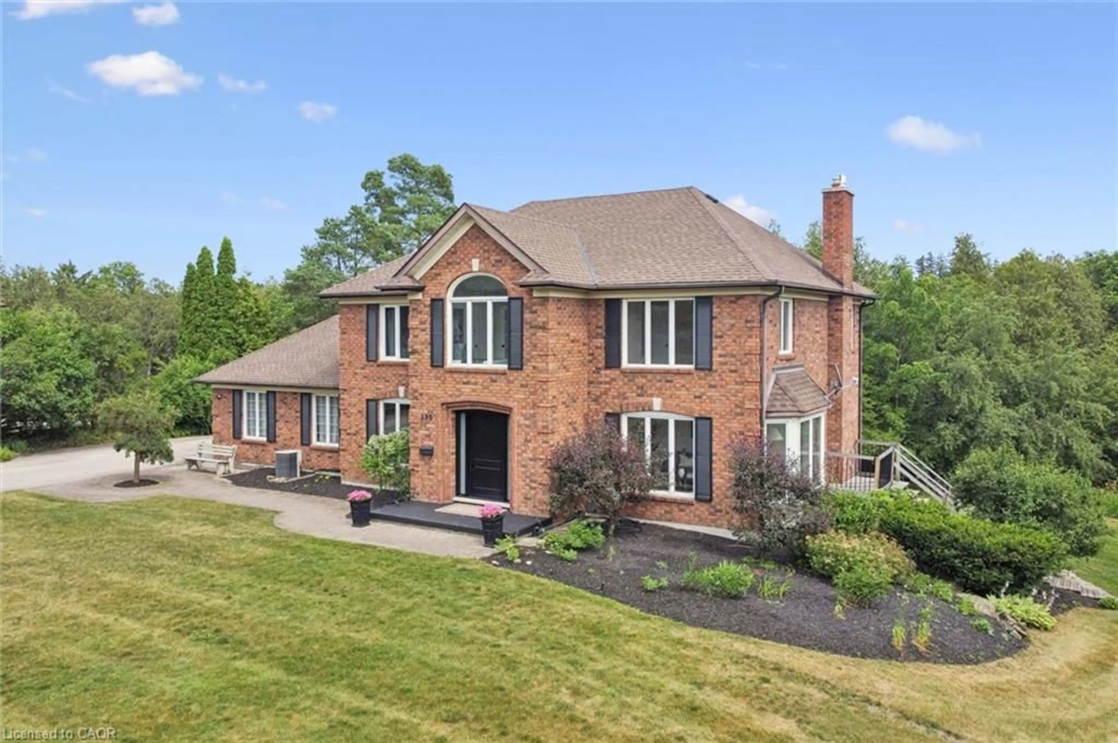 Home with brick exterior material, street for 105 Cobblestone Pl, Rockwood Ontario N0B 2K0