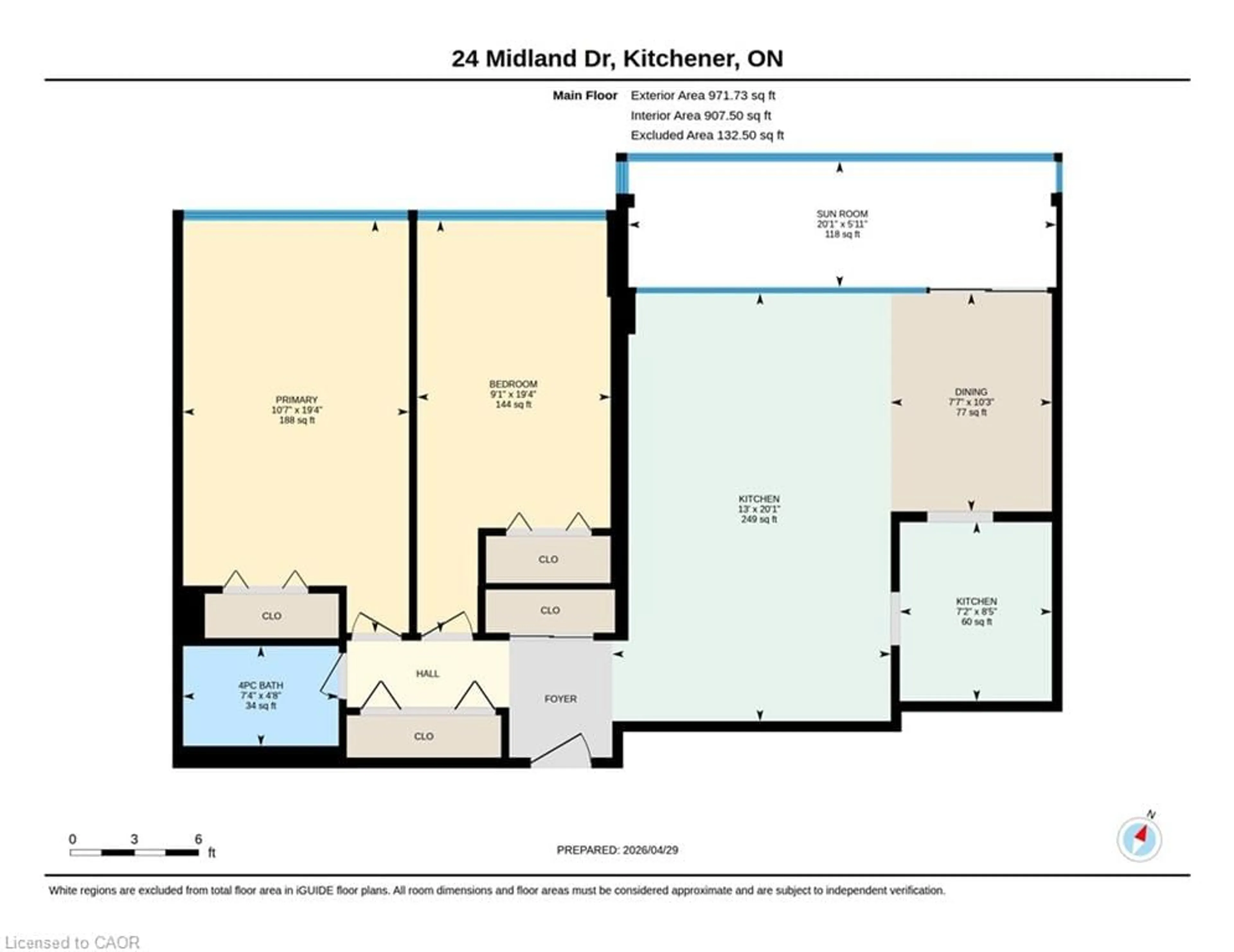 Floor plan for 24 Midland Dr #402, Kitchener Ontario N2A 2A8