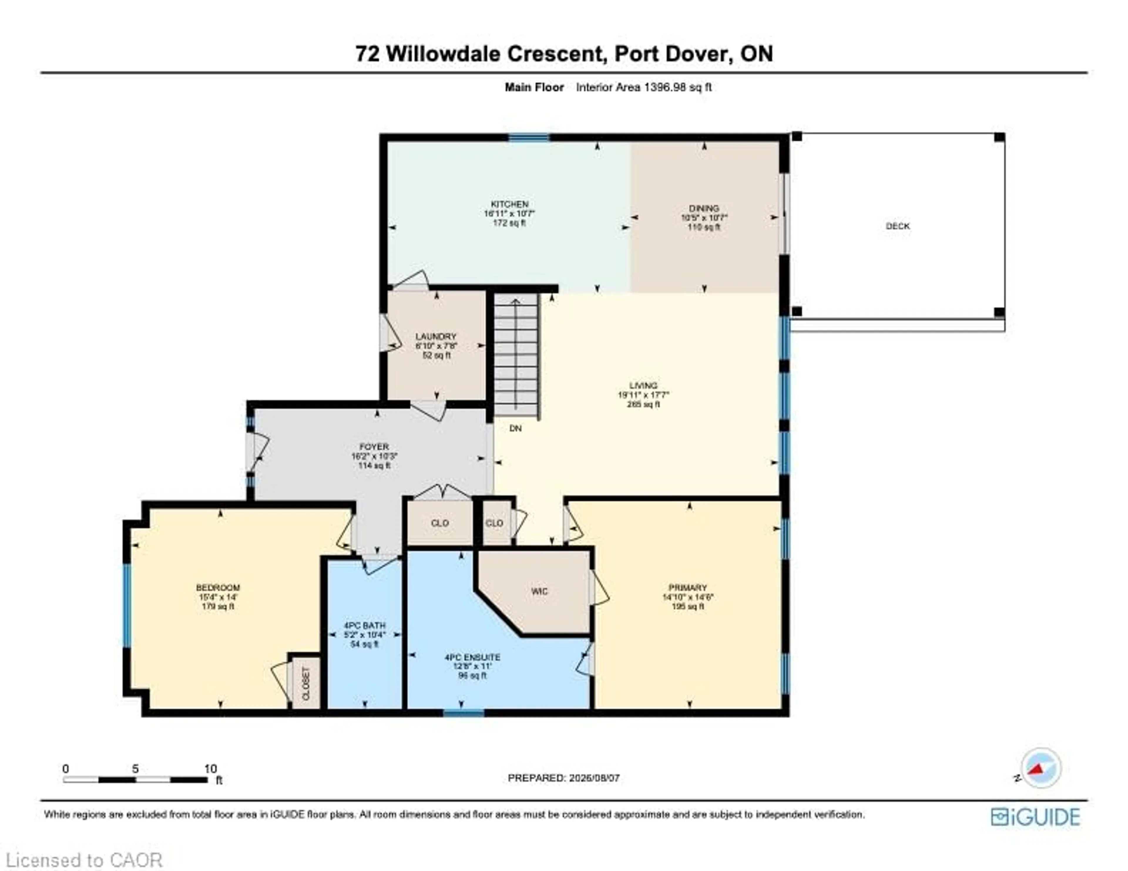 Floor plan for 72 Willowdale Cres, Port Dover Ontario N0A 1N5