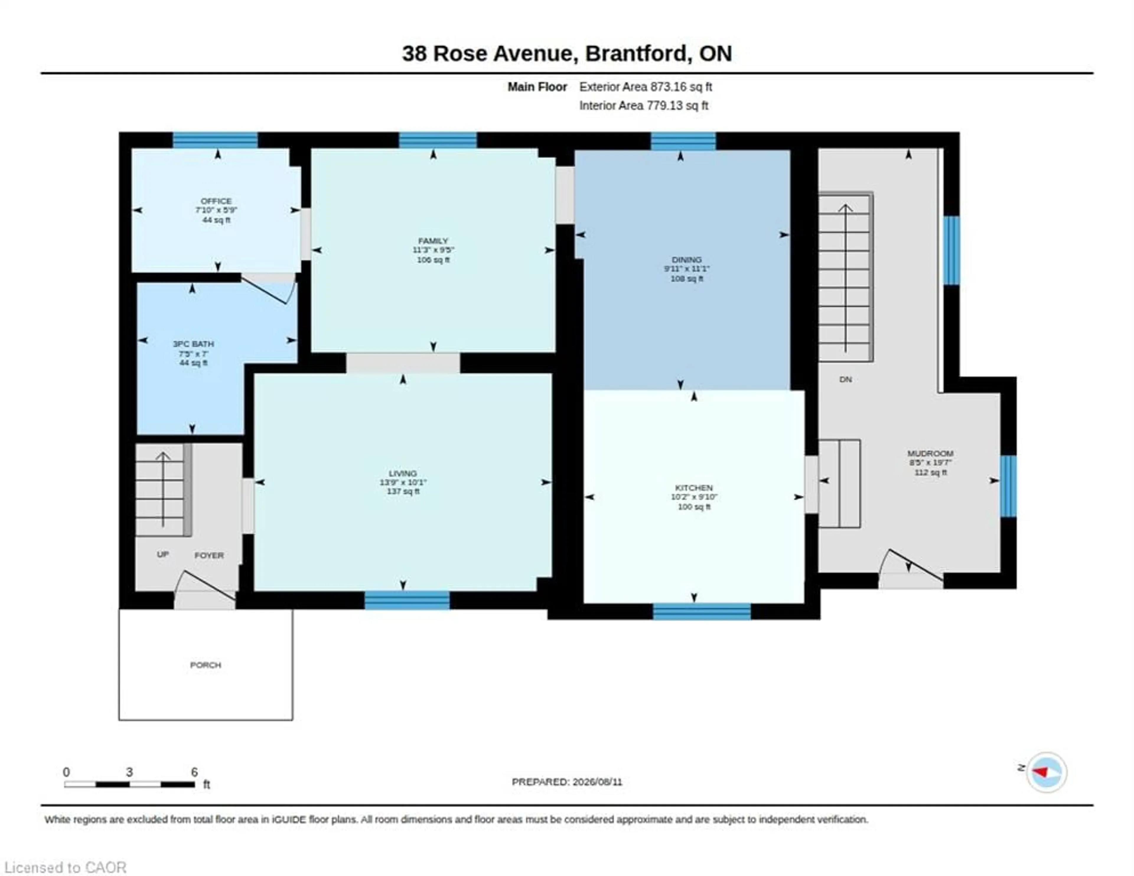 Floor plan for 38 Rose Ave, Brantford Ontario N3S 2M2