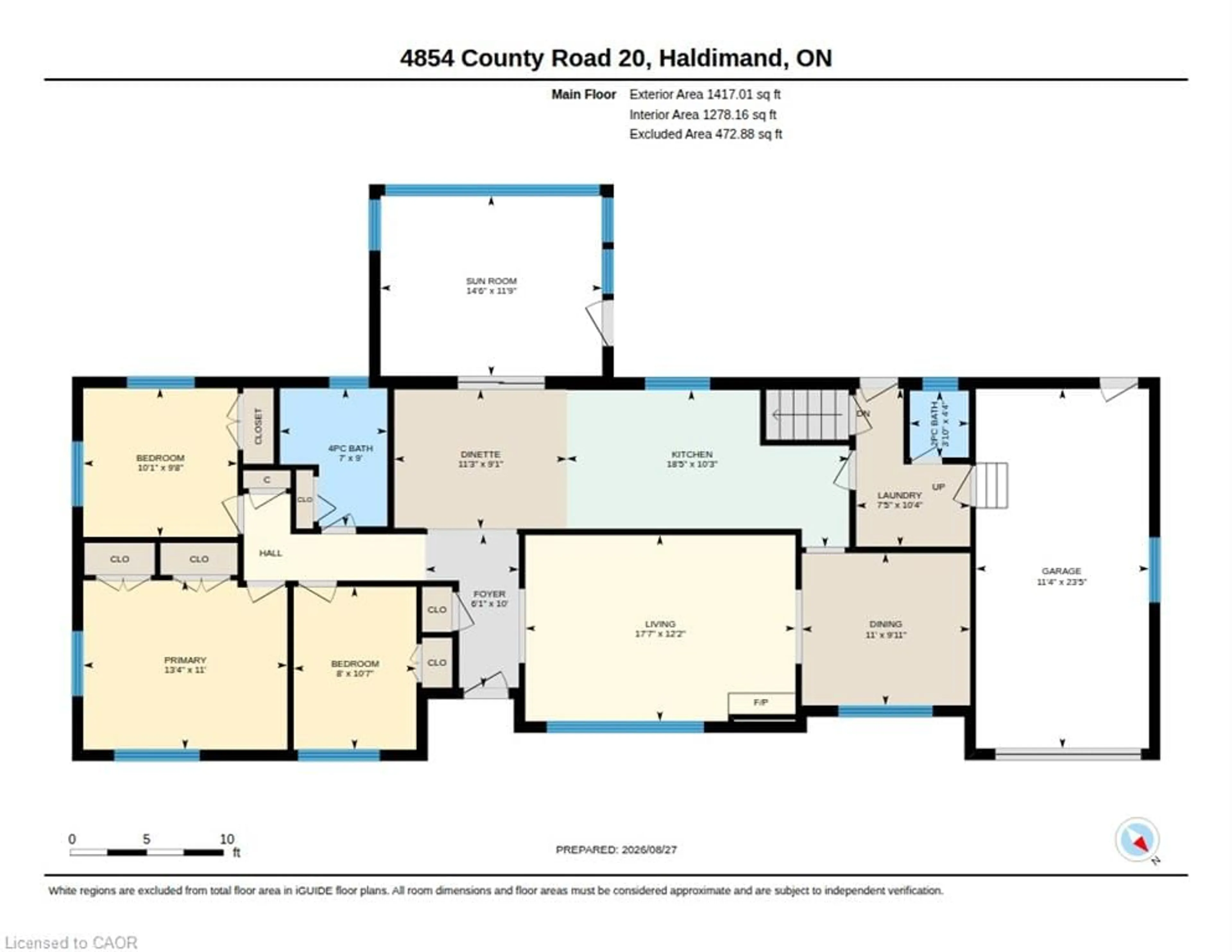 Floor plan for 4854 Haldimand Road 20, Dunnville Ontario N1A 2W3