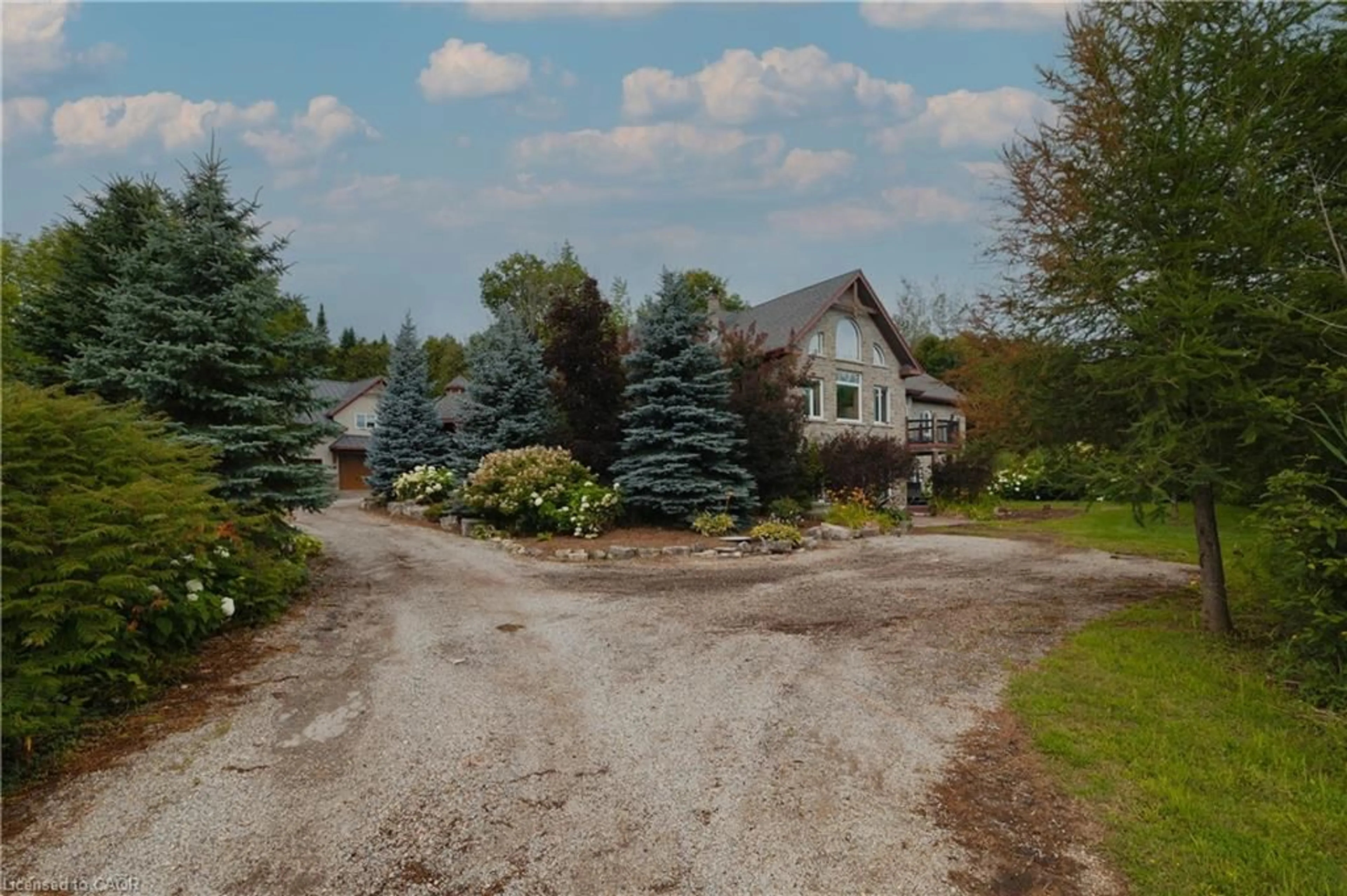 A pic from outside/outdoor area/front of a property/back of a property/a pic from drone, street for 7392 Wellington Road 11, Moorefield Ontario N0G 2K0