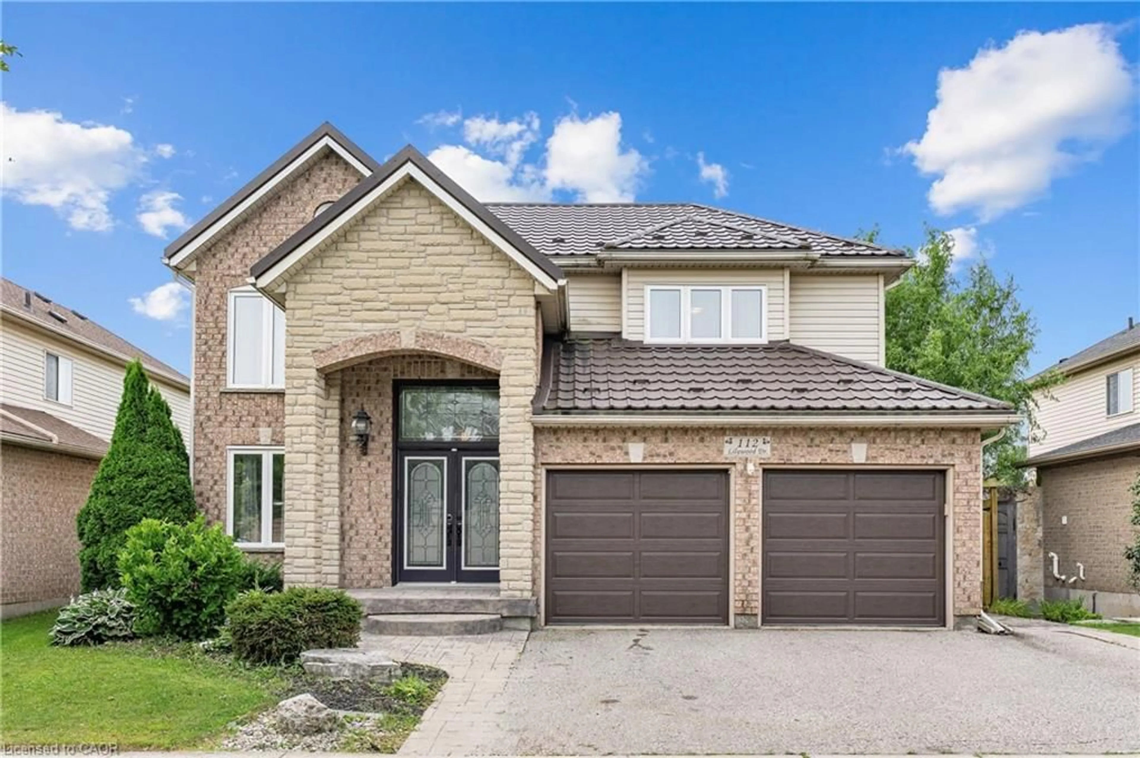 Home with brick exterior material, street for 112 Lilywood Dr, Cambridge Ontario N1P 1H1