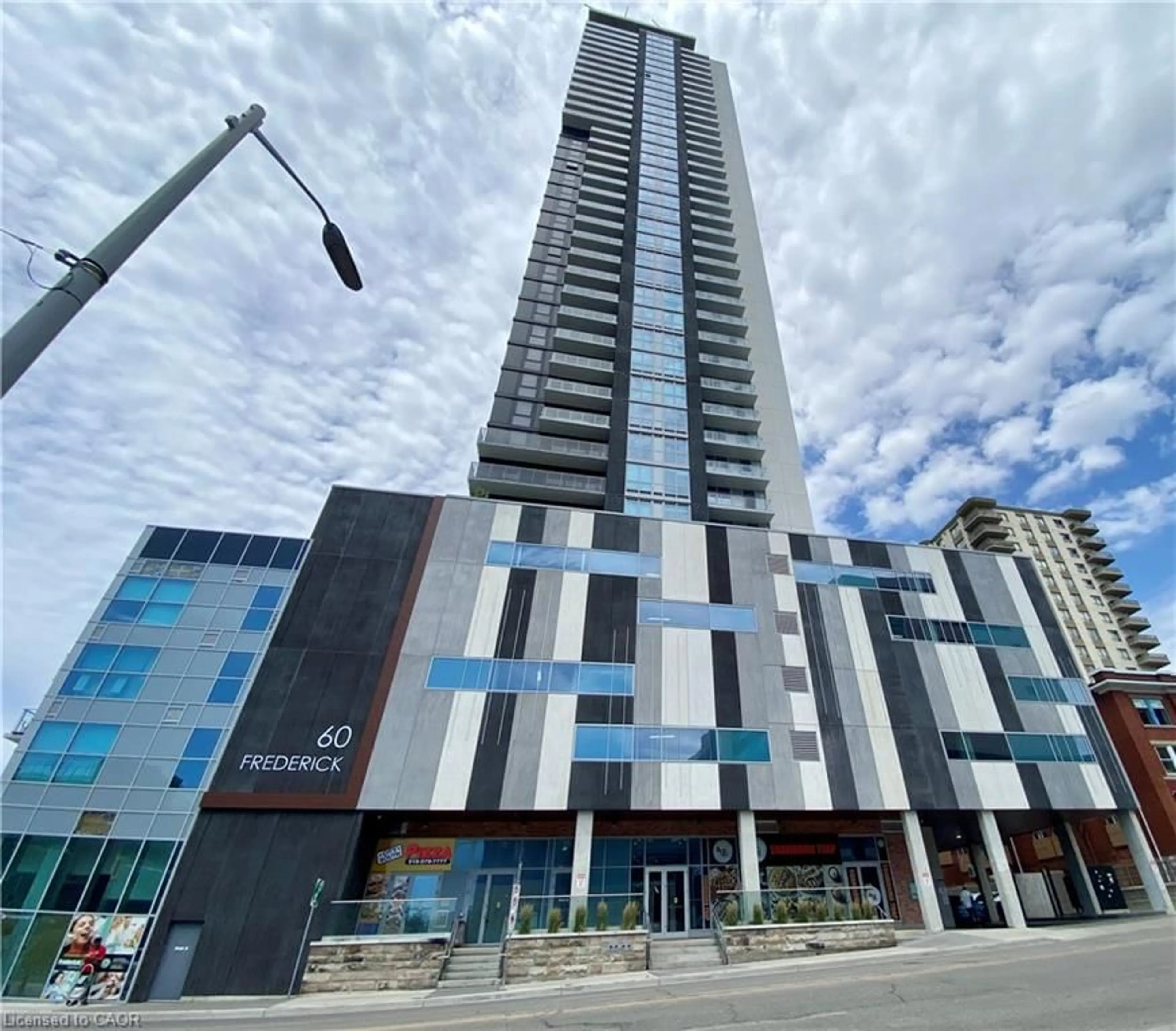 A pic from outside/outdoor area/front of a property/back of a property/a pic from drone, building for 60 Frederick St #3114, Kitchener Ontario N2H 0C7