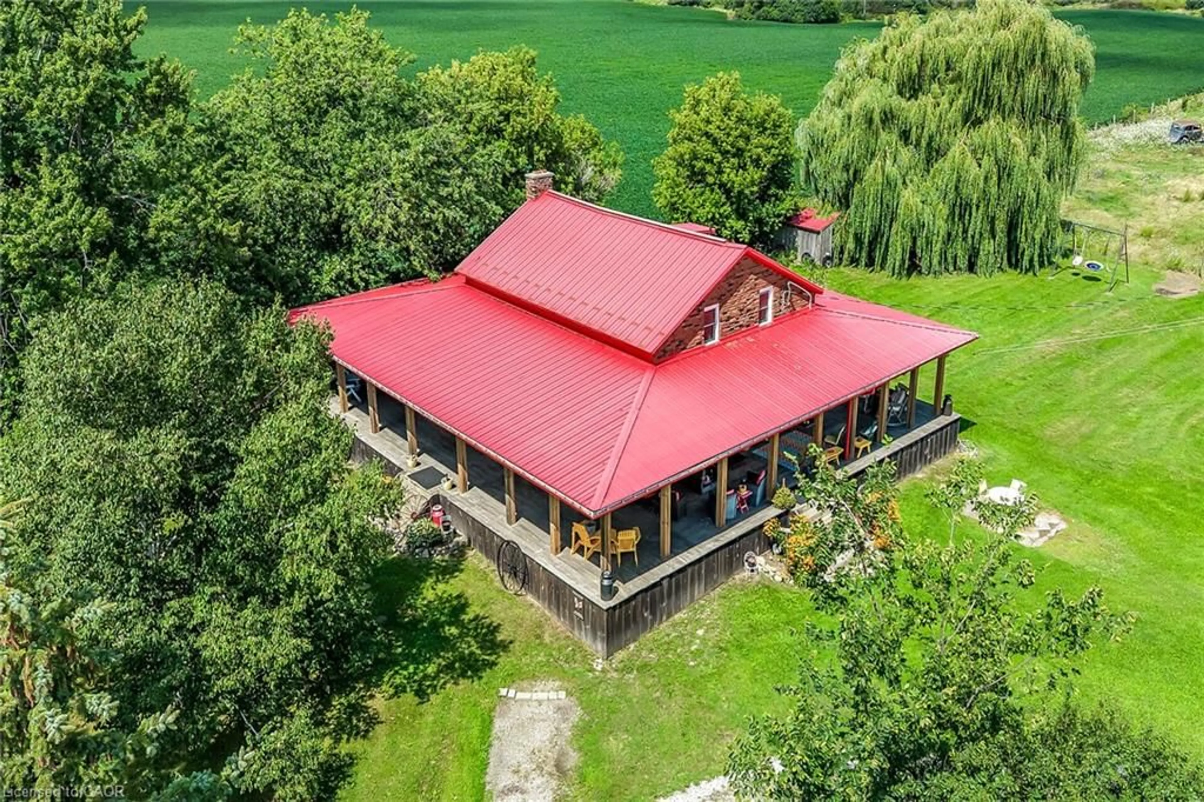 A pic from outside/outdoor area/front of a property/back of a property/a pic from drone, building for 615 Concession 6 Rd, Fisherville Ontario N0A 1G0