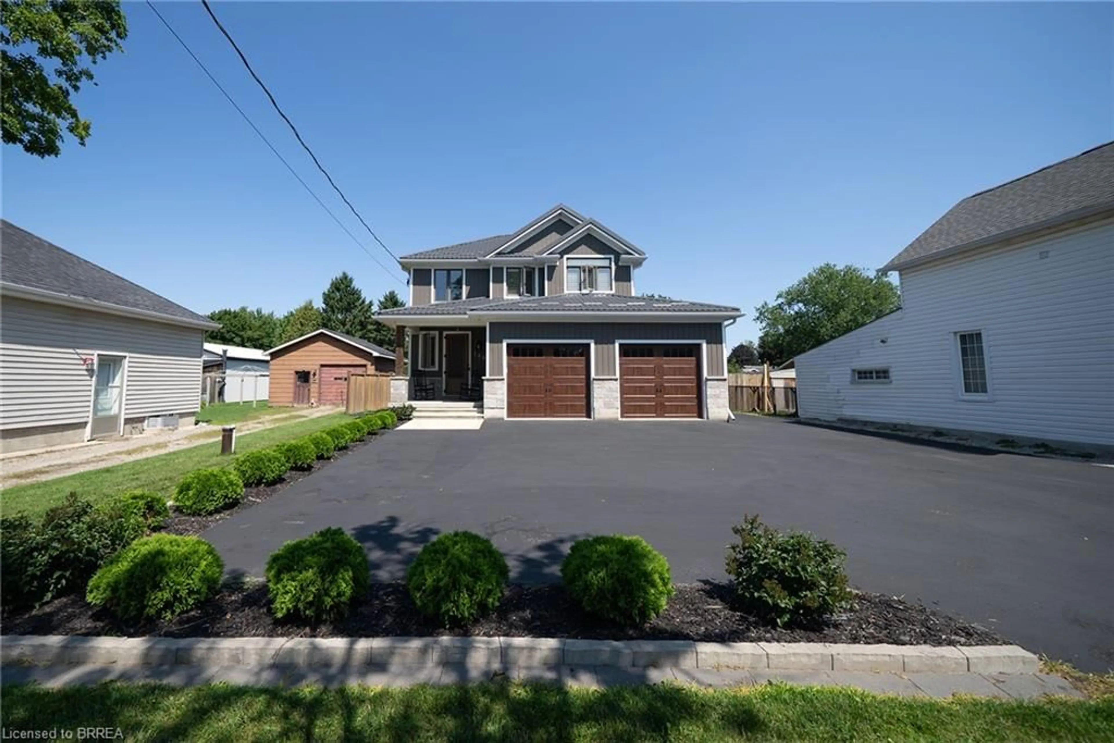 Home with brick exterior material, street for 166 King St, Burford Ontario N0E 1A0