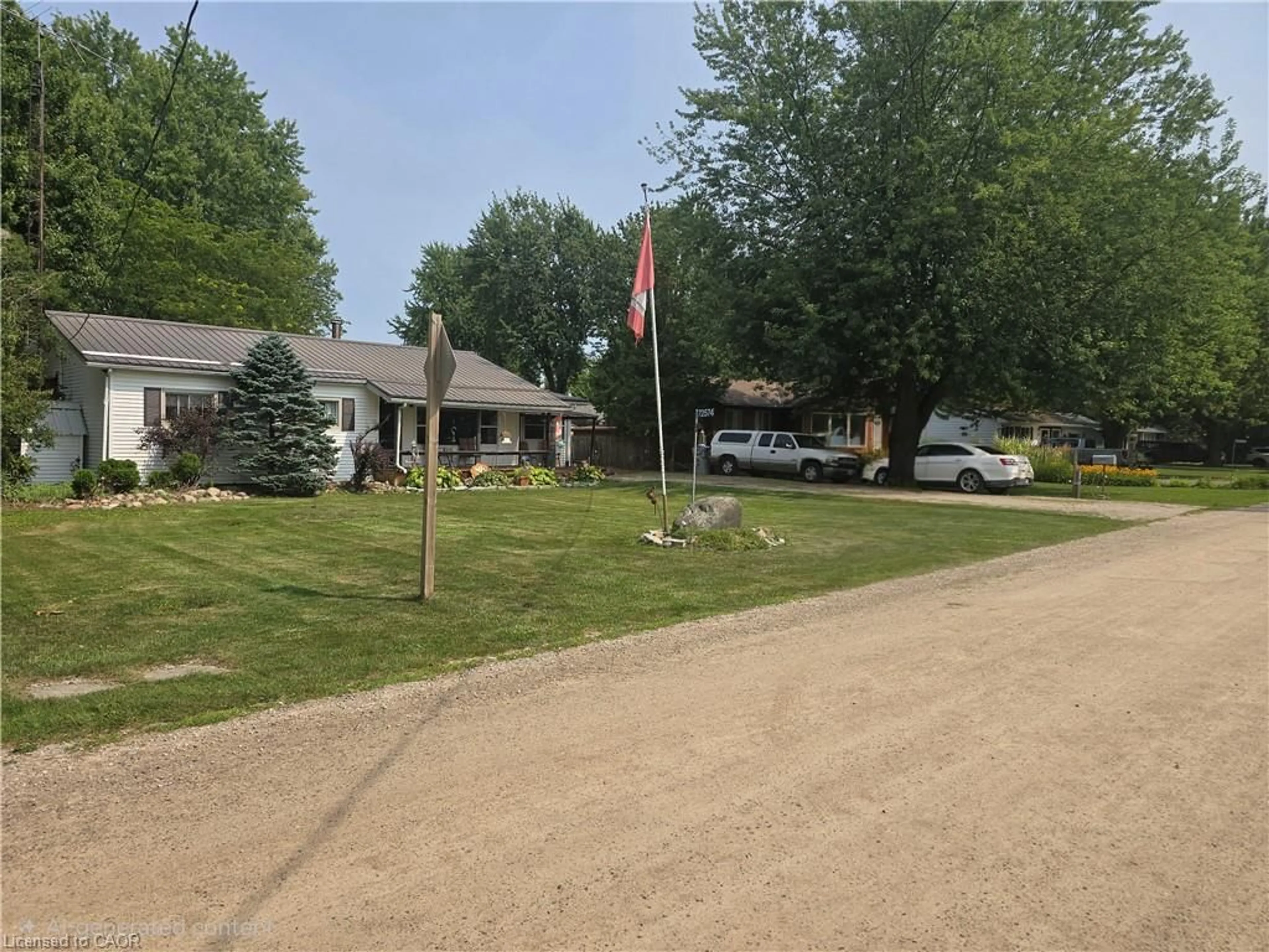A pic from outside/outdoor area/front of a property/back of a property/a pic from drone, street for 72574 Princess St, Zurich Ontario N0M 2T0