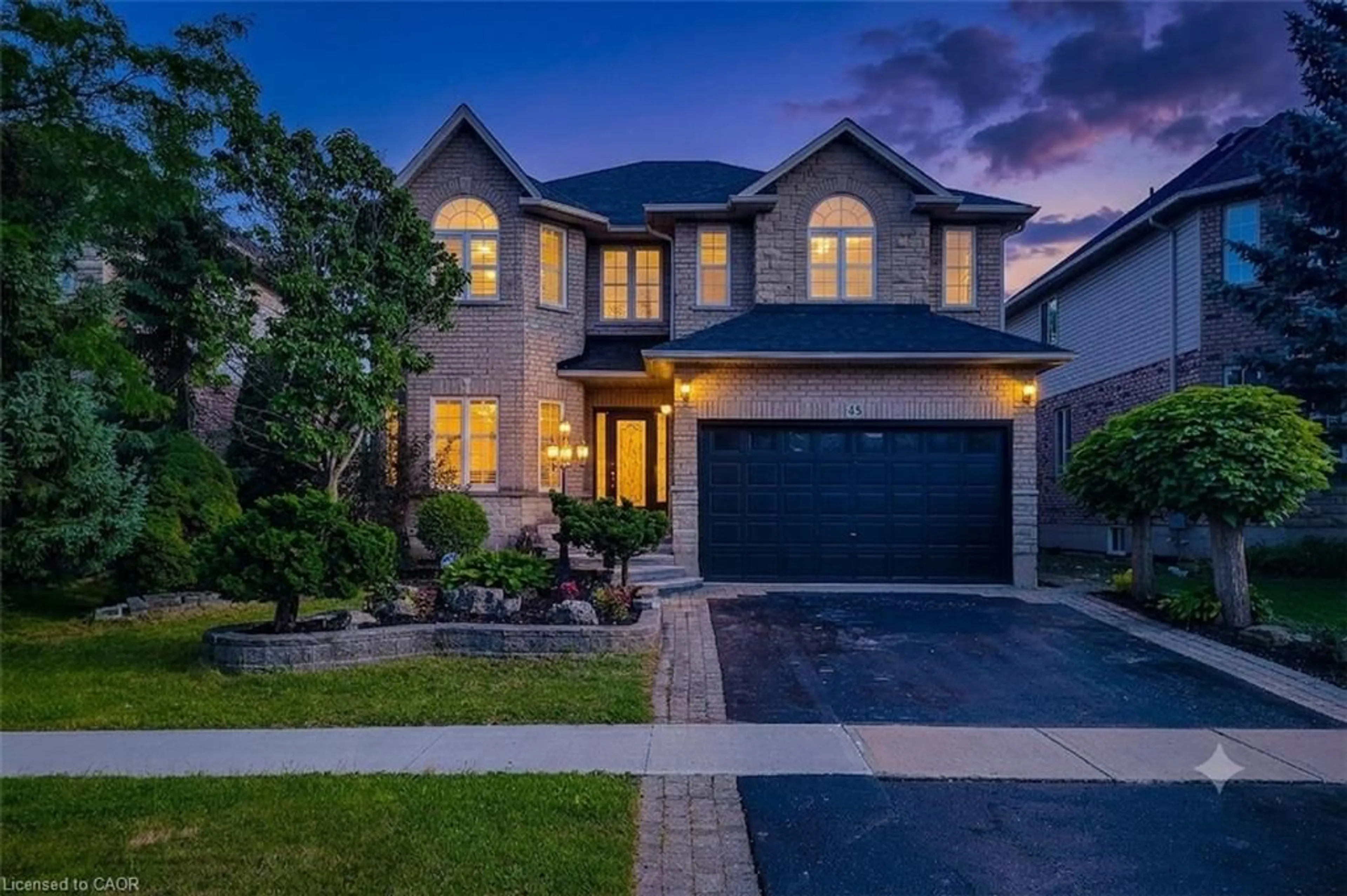 Home with brick exterior material, street for 49 Stonehenge Dr, Ancaster Ontario L9K 1N6