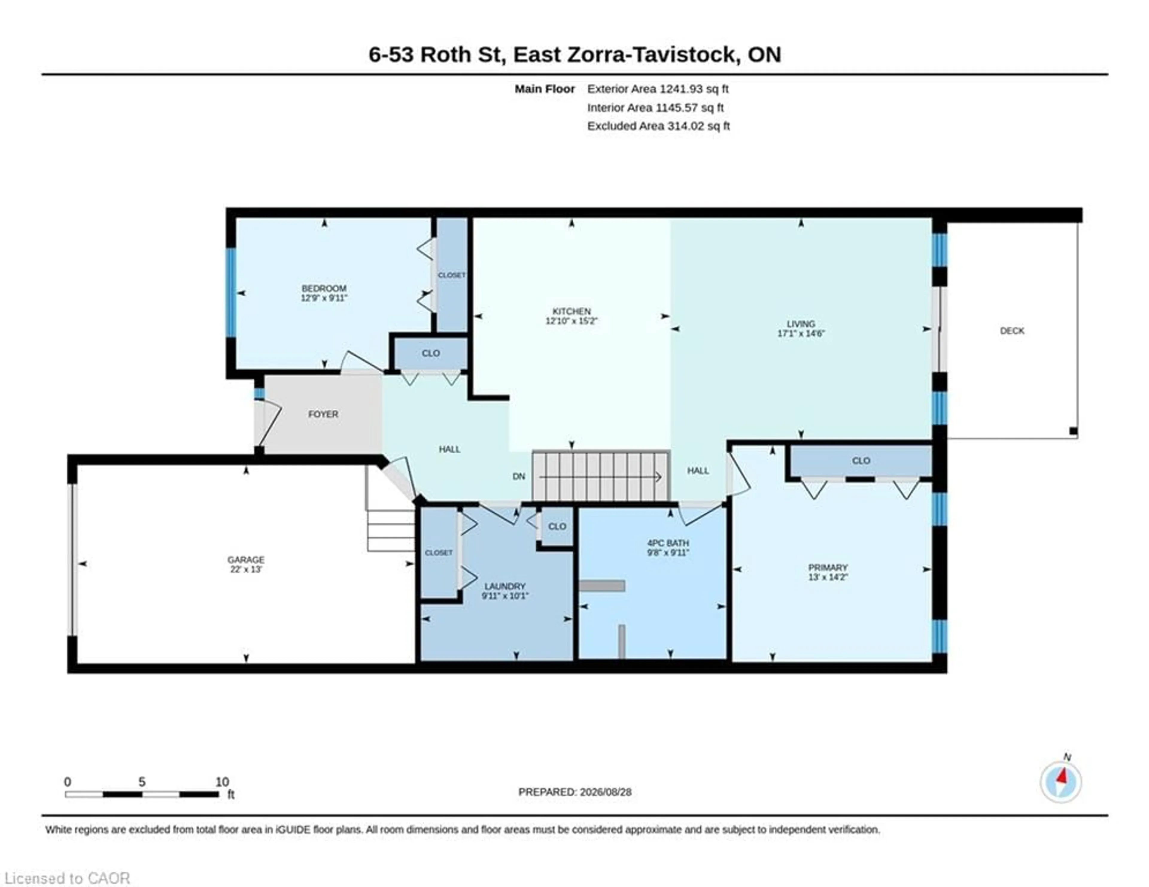 Floor plan for 53 Roth St #6, Tavistock Ontario N0B 2R0