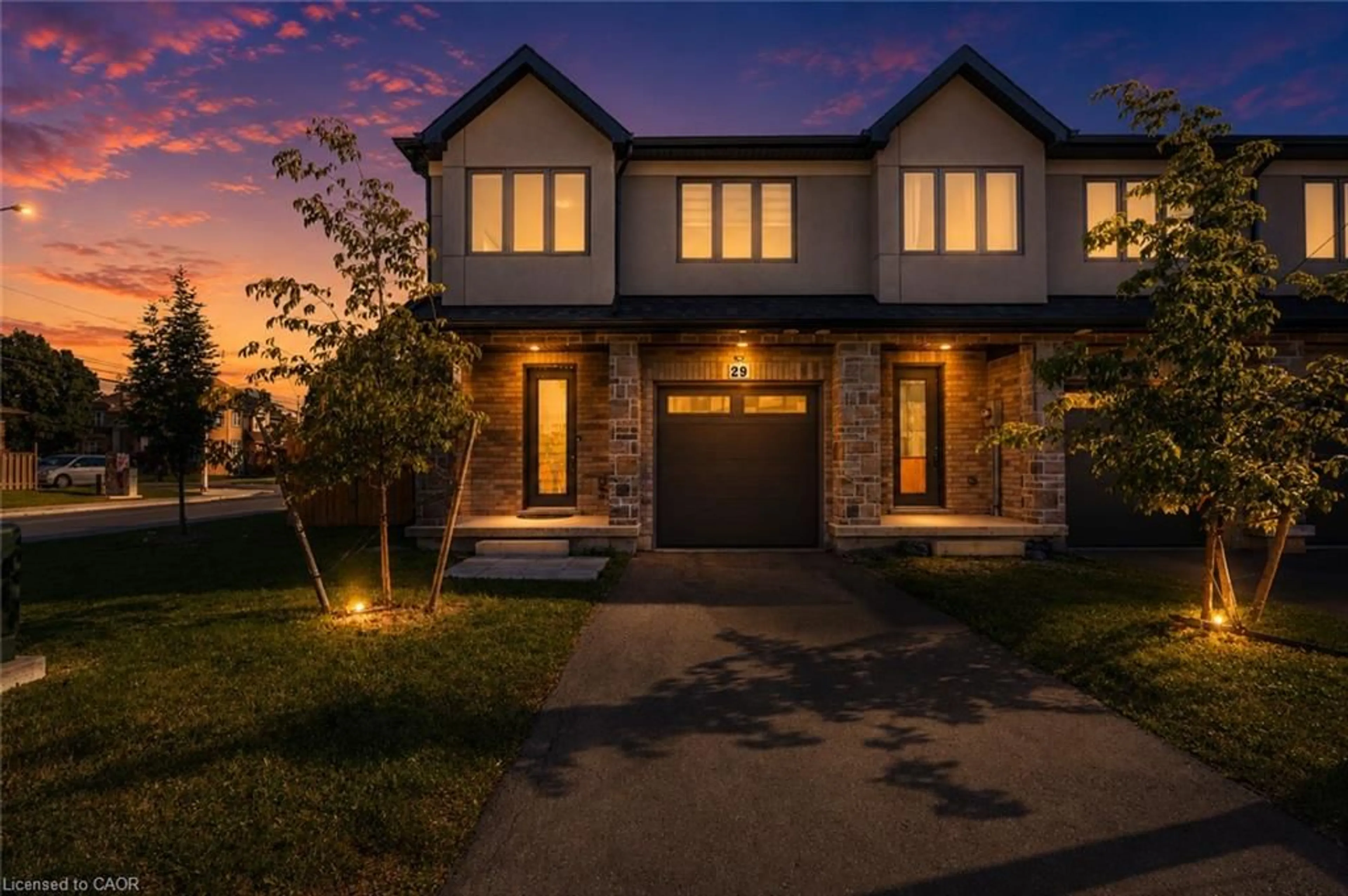 Home with brick exterior material, street for 166 Mount Albion Rd #29, Hamilton Ontario L8K 5S8
