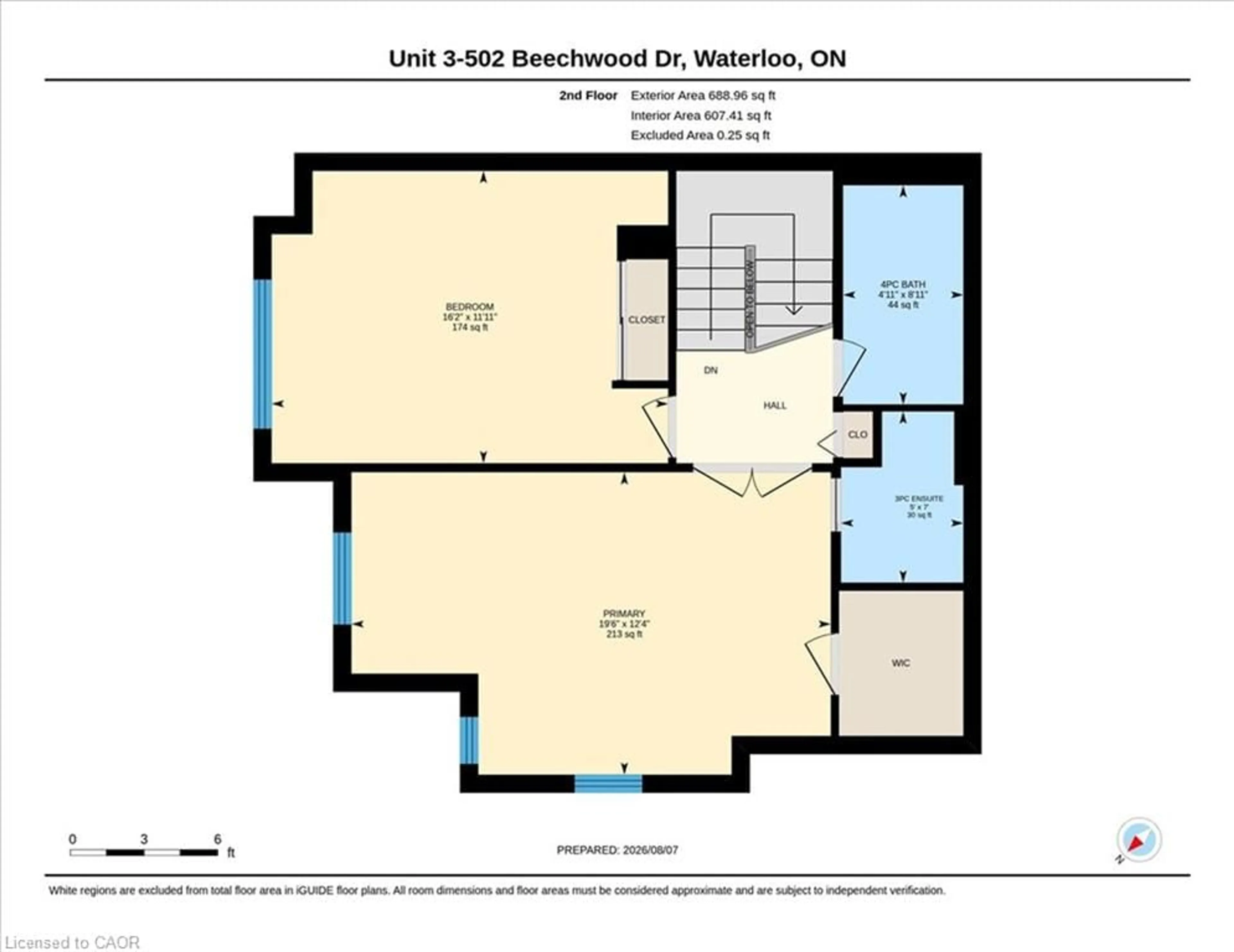 Floor plan for 502 Beechwood Dr #3, Waterloo Ontario N2T 2C5