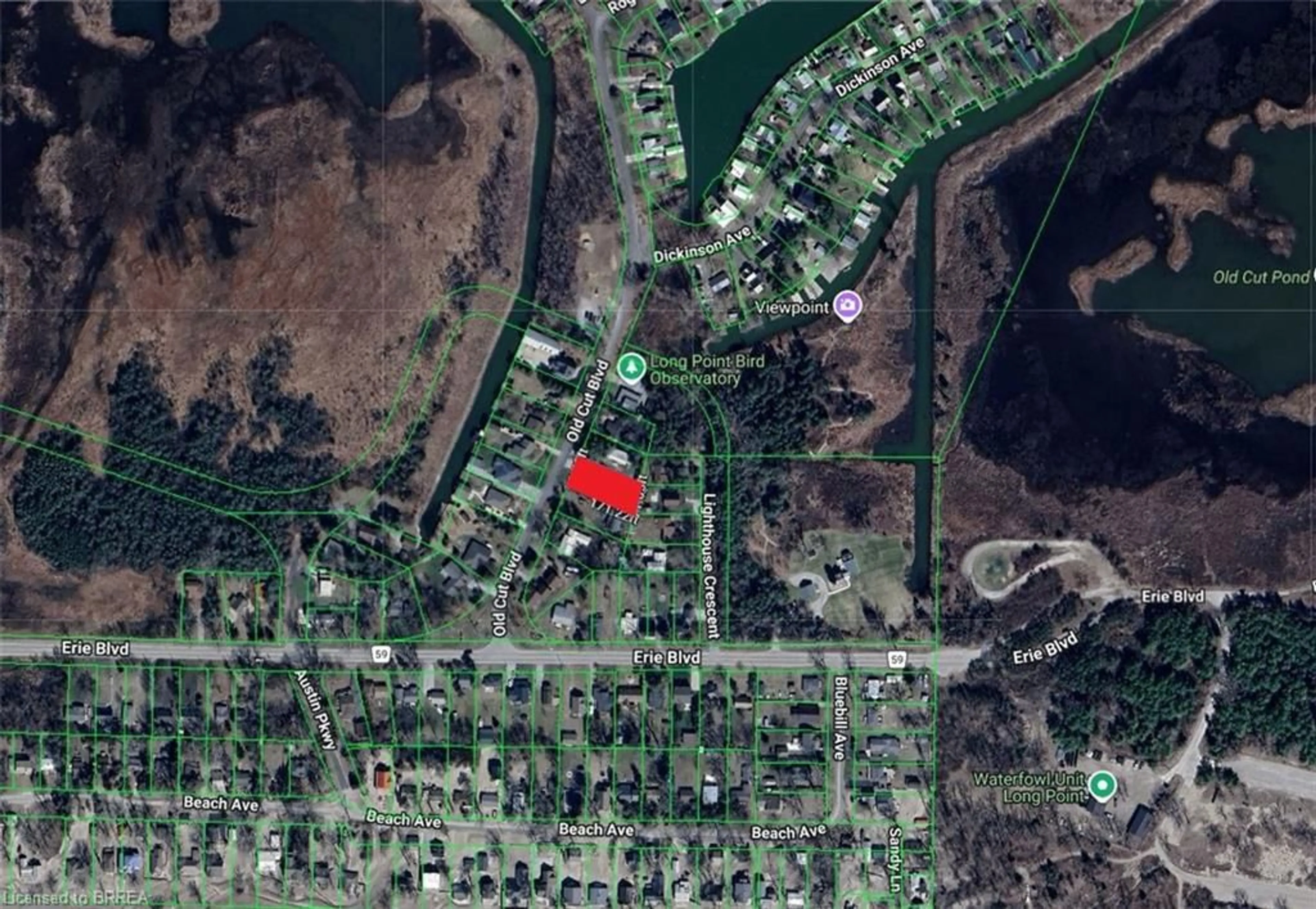 Picture of a map for 7 Old Cut Blvd, Port Rowan Ontario N0E 1M0