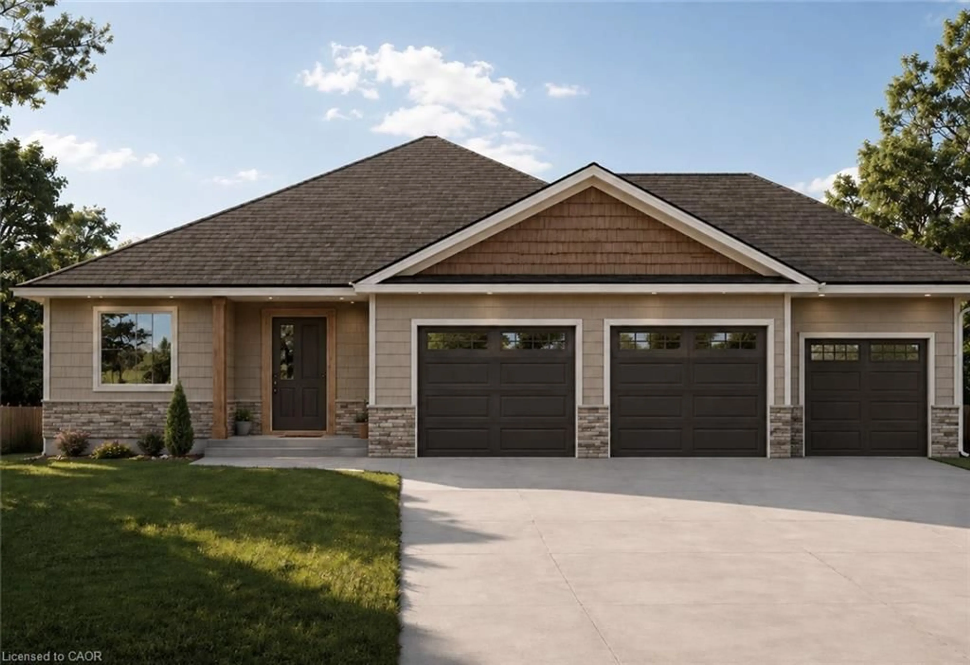 Home with vinyl exterior material, street for LOT 5 Avery Pl, Milverton Ontario N0M 1K0