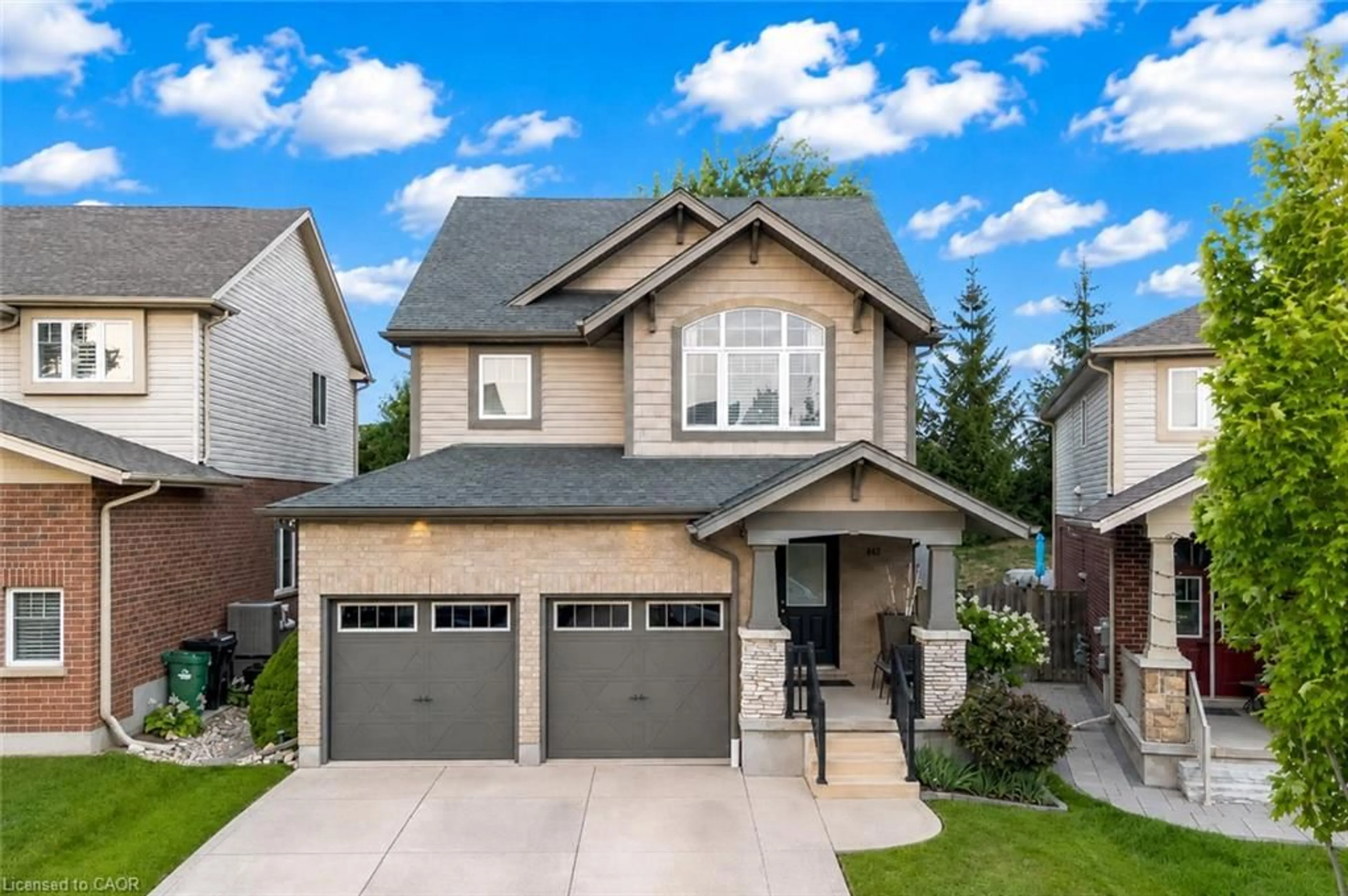 Home with vinyl exterior material, street for 143 Riehm St, Kitchener Ontario N2E 4L3