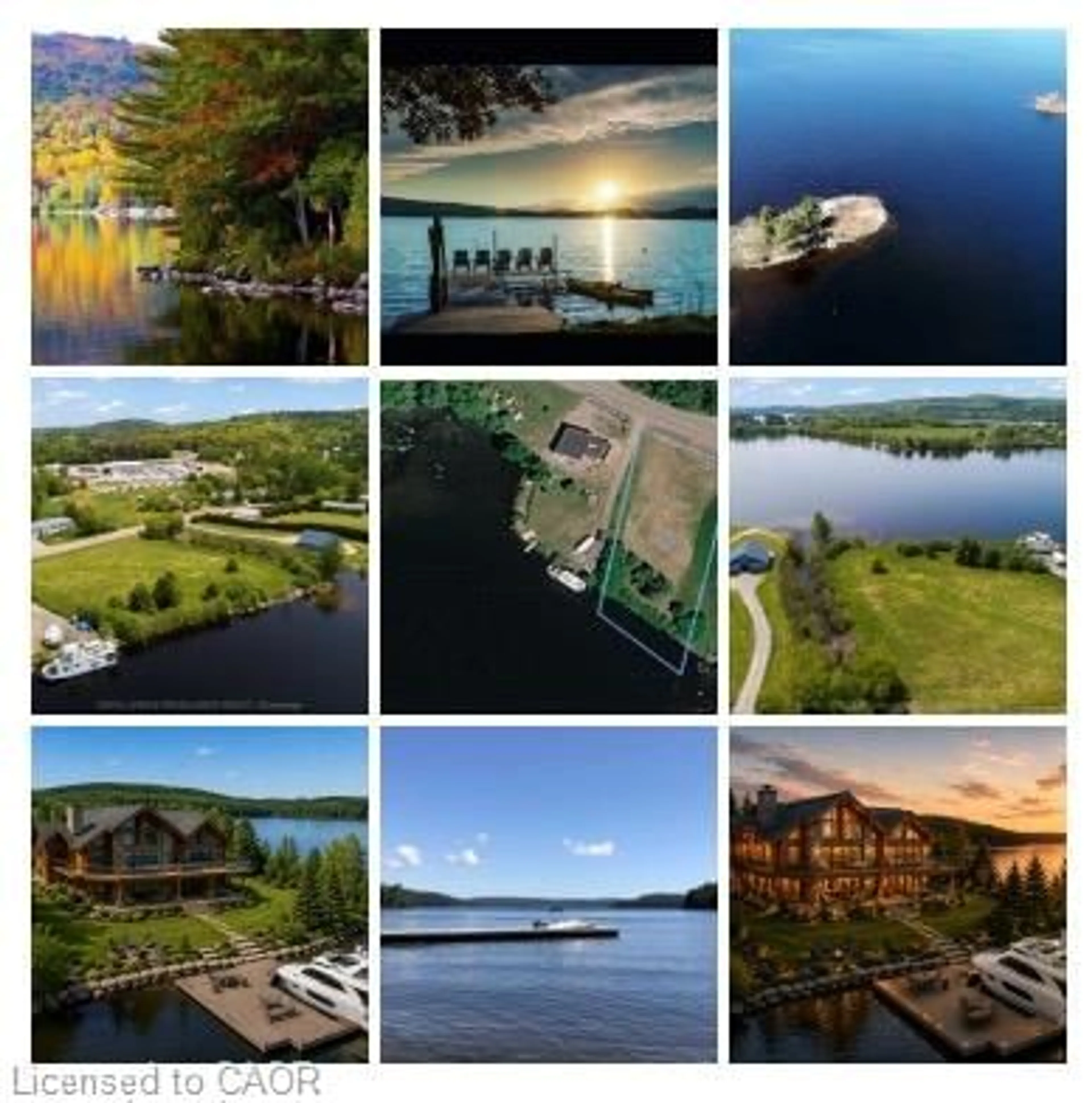 A pic from outside/outdoor area/front of a property/back of a property/a pic from drone, water/lake/river/ocean view for 107 Lakeshore Dr, Barry's Bay Ontario K0J 1B0