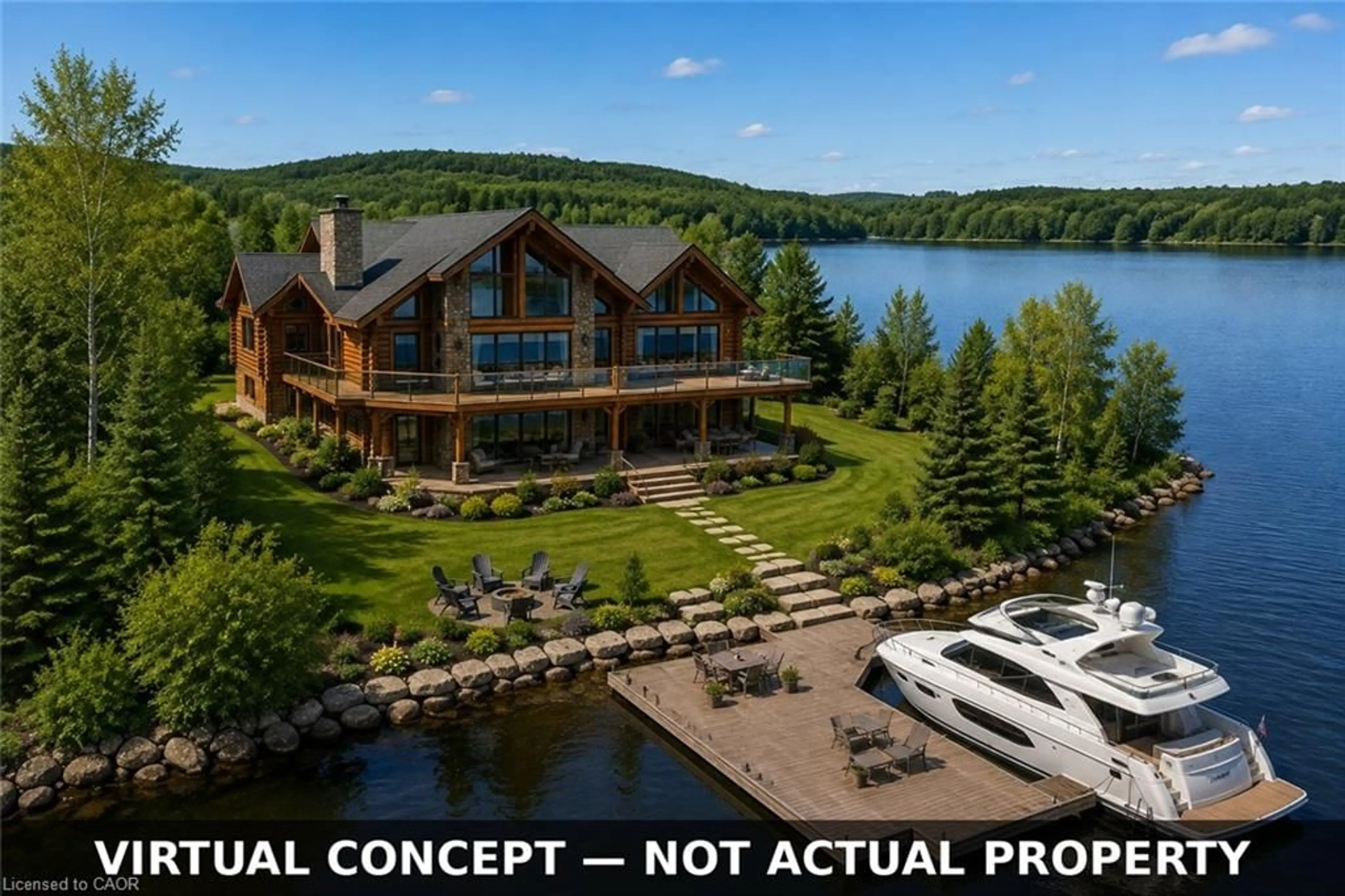 A pic from outside/outdoor area/front of a property/back of a property/a pic from drone, water/lake/river/ocean view for 107 Lakeshore Dr, Barry's Bay Ontario K0J 1B0