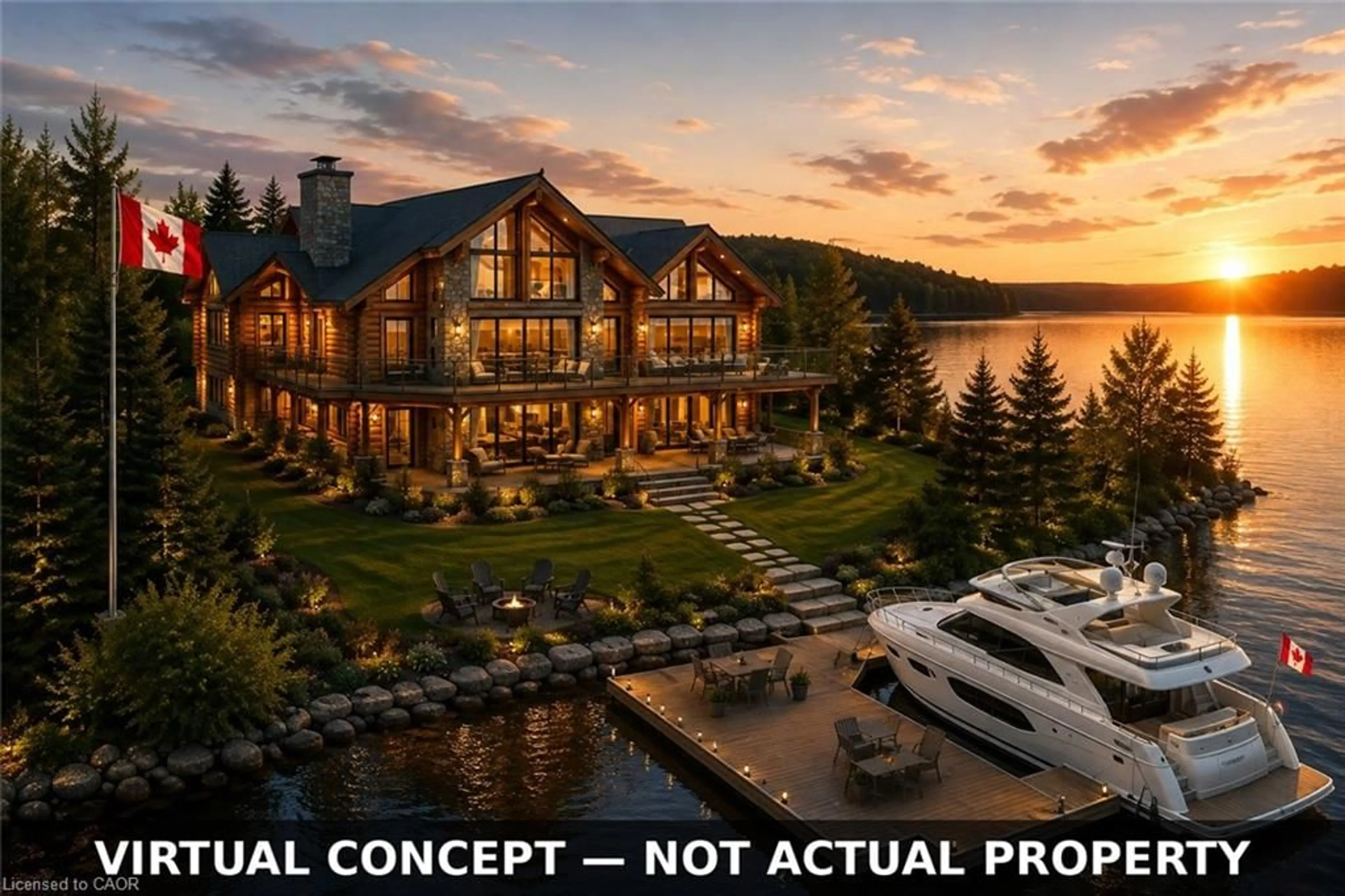 A pic from outside/outdoor area/front of a property/back of a property/a pic from drone, water/lake/river/ocean view for 107 Lakeshore Dr, Barry's Bay Ontario K0J 1B0