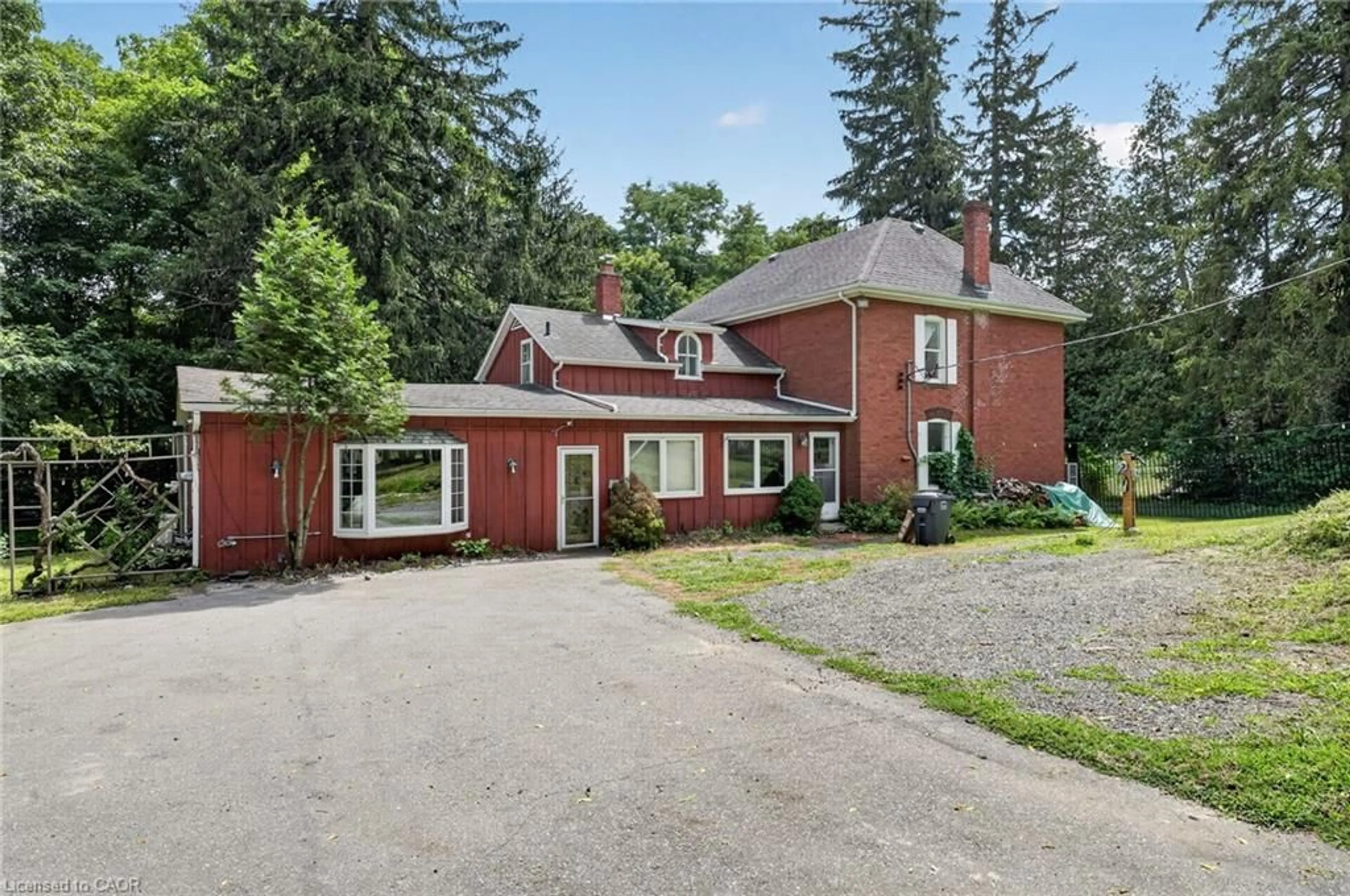 A pic from outside/outdoor area/front of a property/back of a property/a pic from drone, street for 1396 Progreston Rd, Carlisle Ontario L0R 1H3