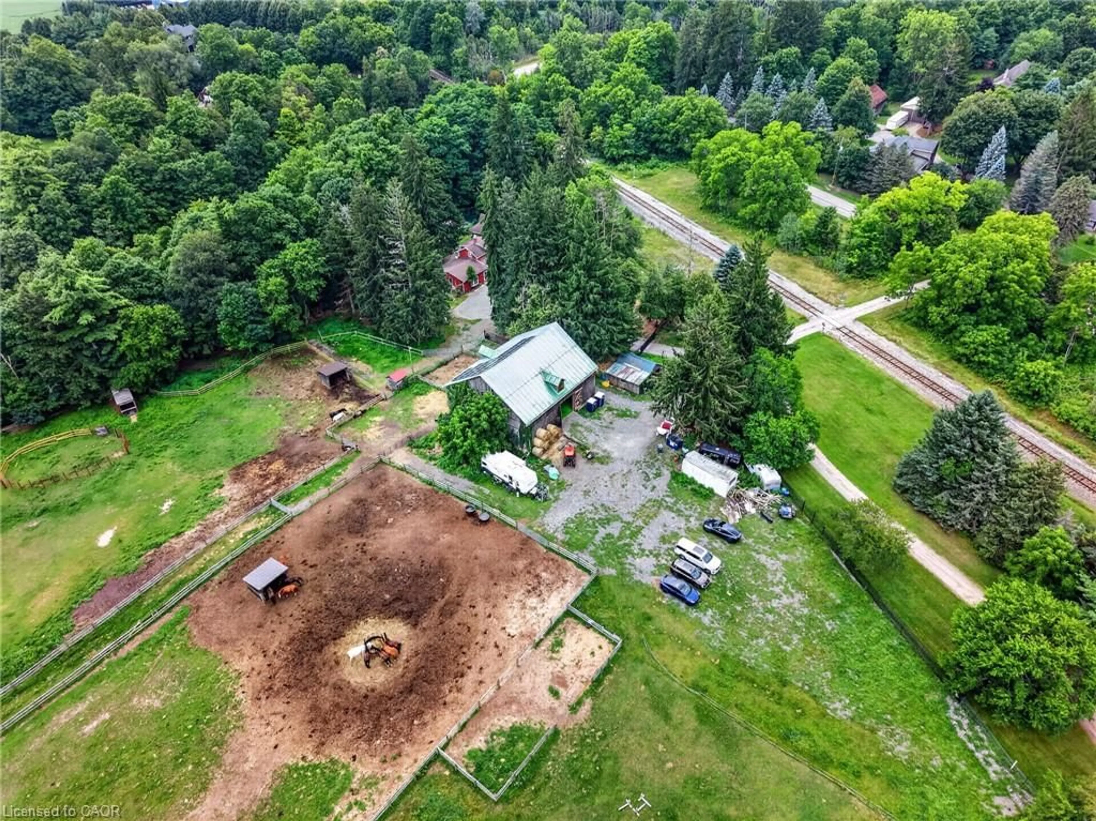 A pic from outside/outdoor area/front of a property/back of a property/a pic from drone, unknown for 1396 Progreston Rd, Carlisle Ontario L0R 1H3