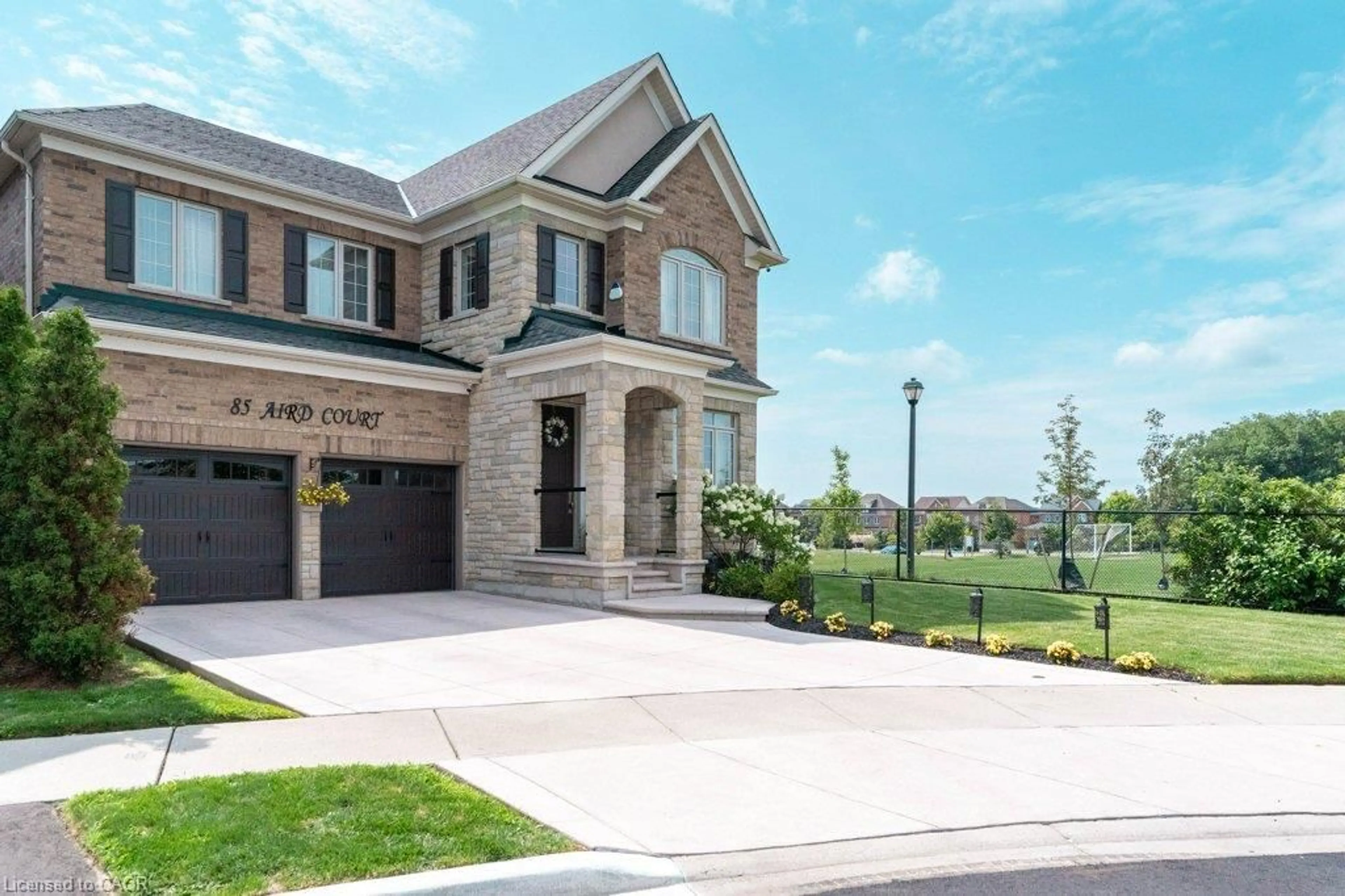 Home with brick exterior material, street for 85 Aird Crt, Milton Ontario L9T 8B6