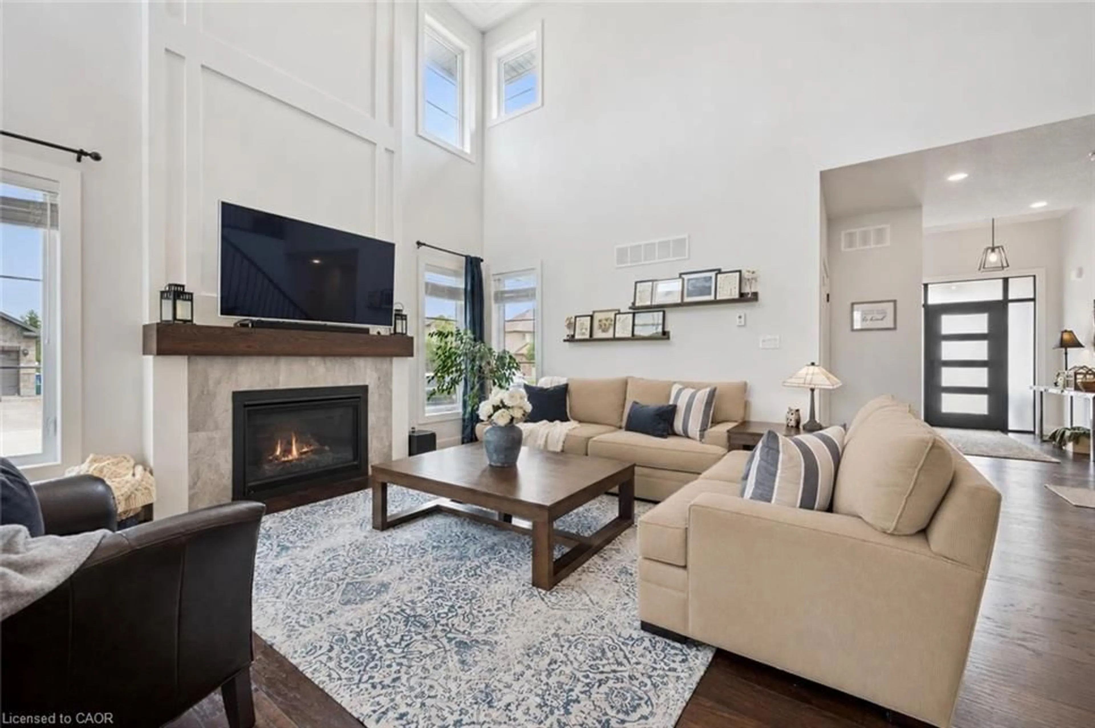 Living room with furniture, unknown for 58 Carriage Cross, Drayton Ontario N0G 1P0
