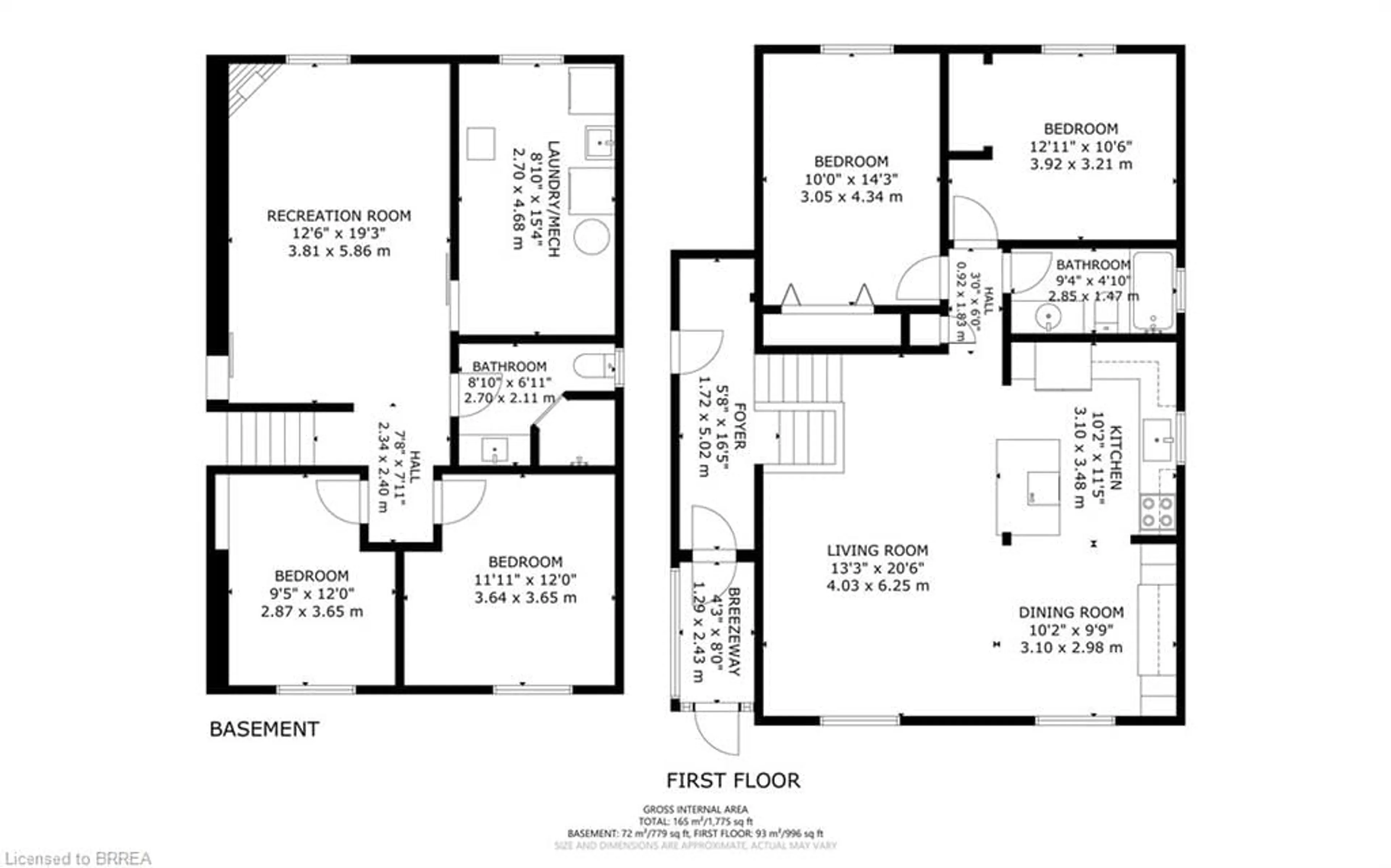 Floor plan for 17B Emilie St, Brantford Ontario N3S 1S5