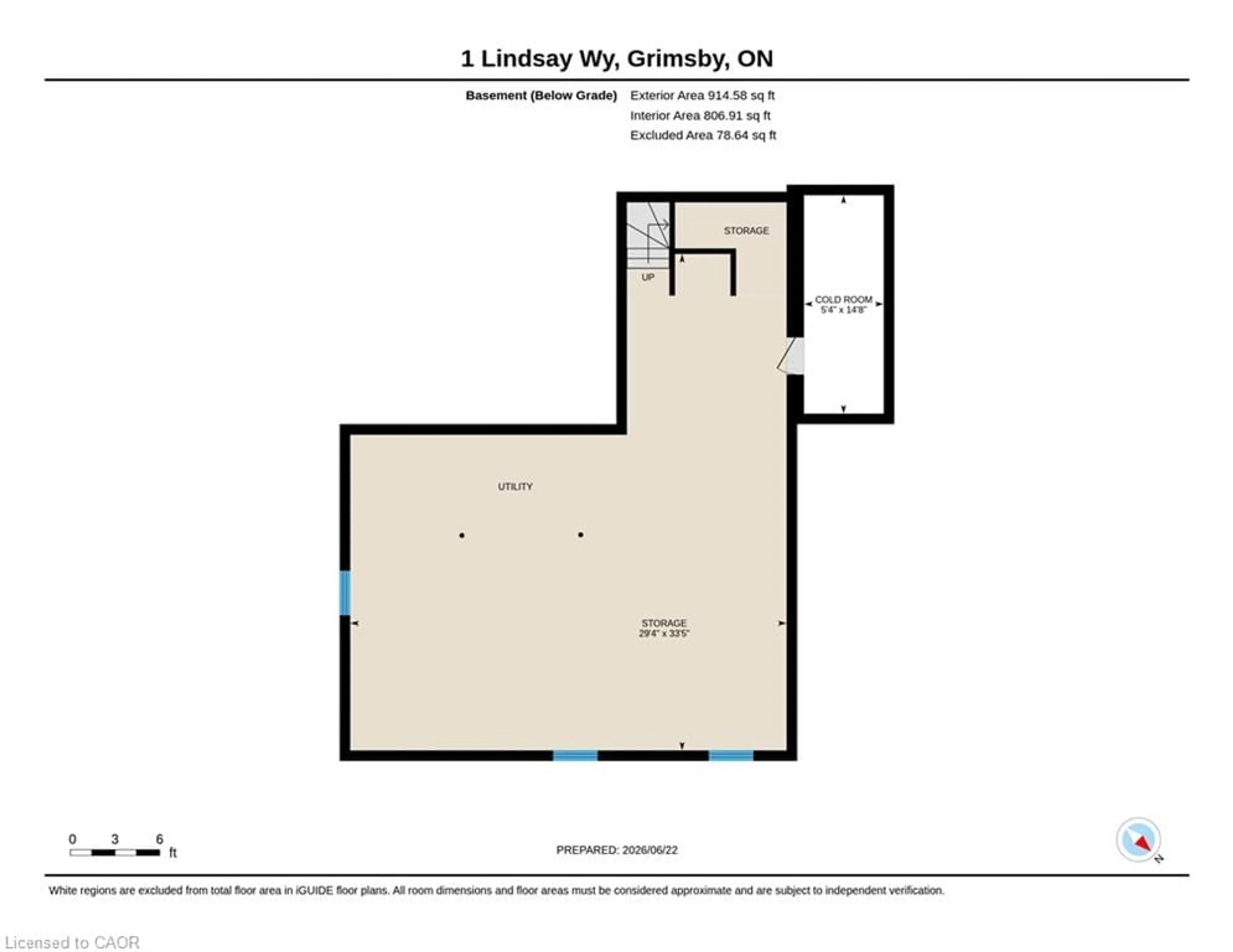 Floor plan for 1 Lindsay Way, Grimsby Ontario L3M 0H6
