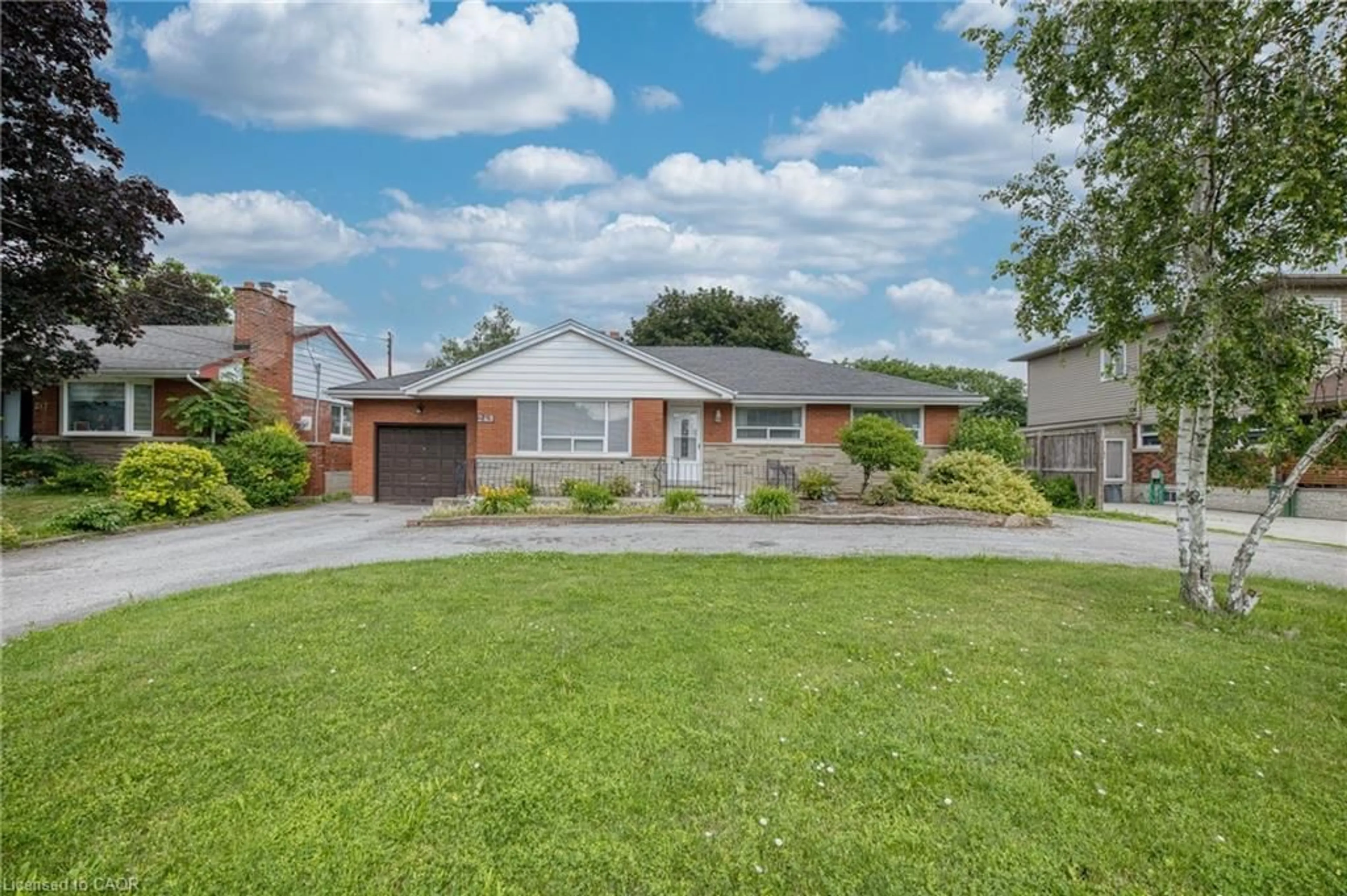 Home with brick exterior material, street for 249 Mcneilly Rd, Stoney Creek Ontario L8E 5H2