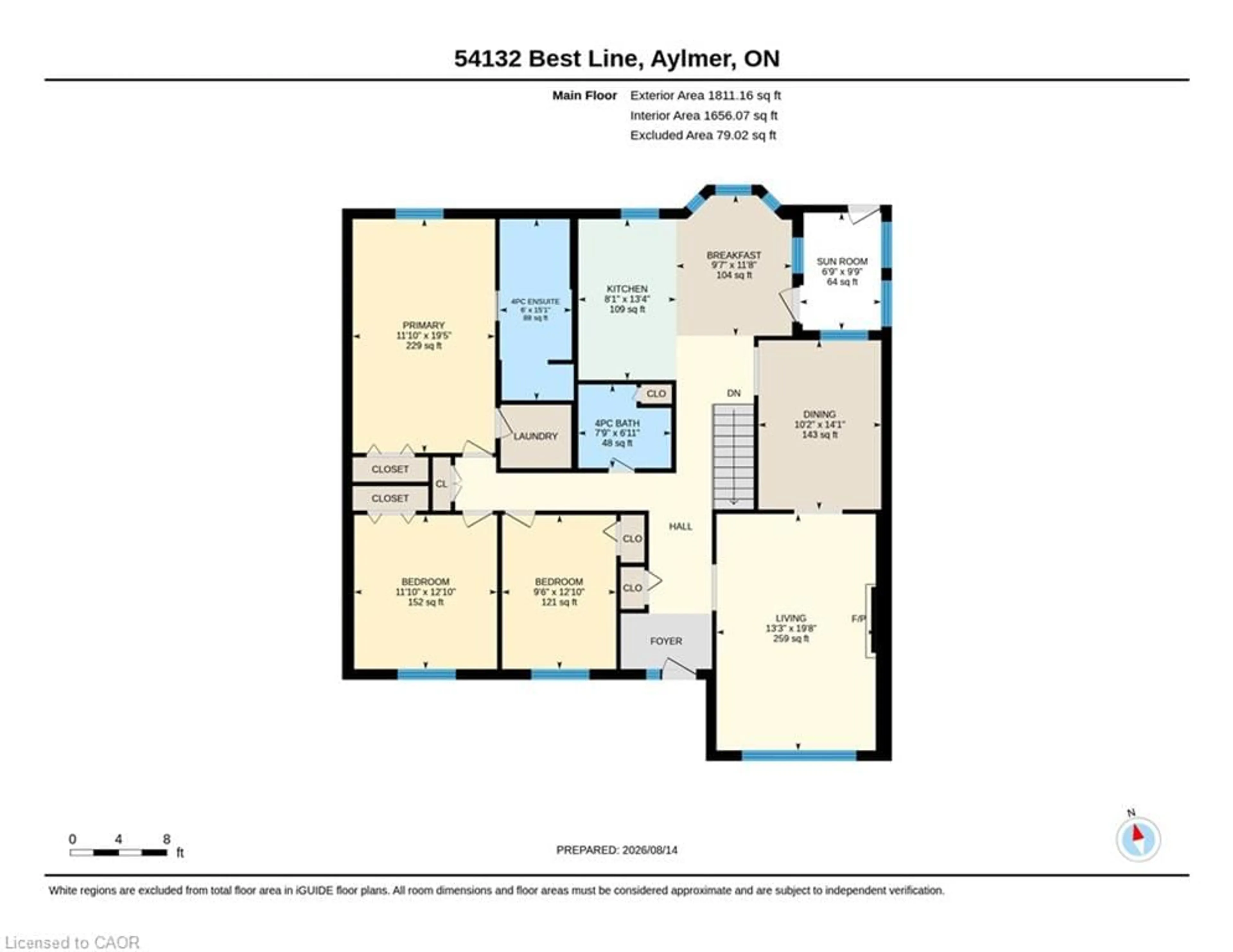Floor plan for 54132 Best Line, Aylmer Ontario N5H 2R3