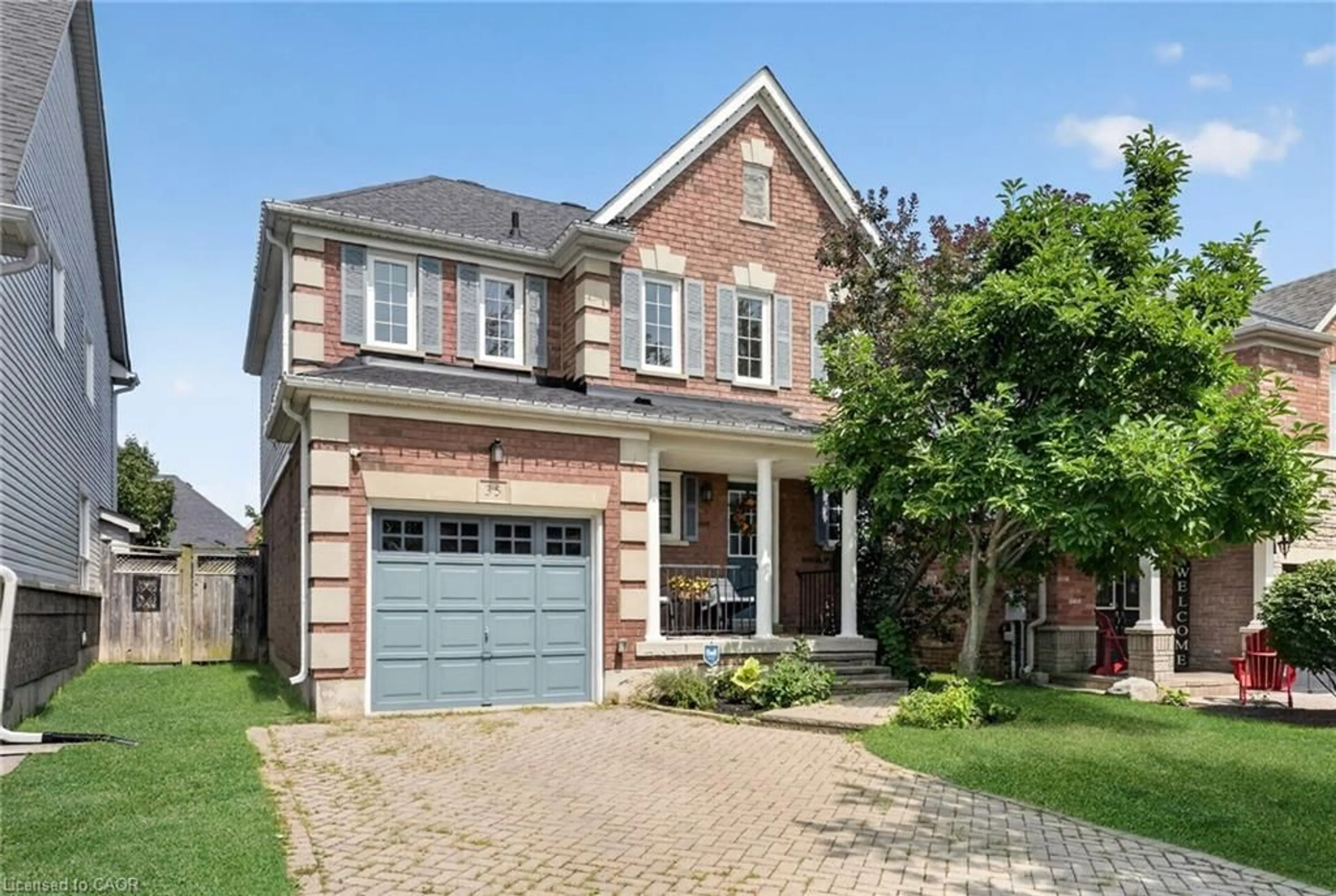 Home with brick exterior material, street for 35 Belmont Blvd, Georgetown Ontario L7G 6B9