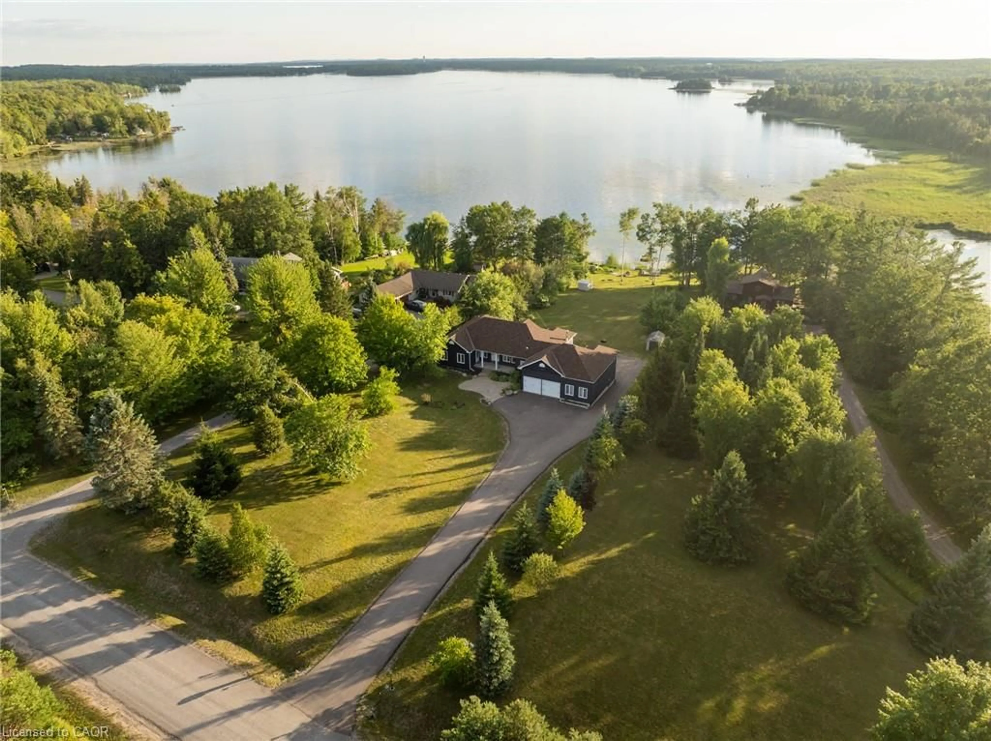 A pic from outside/outdoor area/front of a property/back of a property/a pic from drone, water/lake/river/ocean view for 2667 Mary Nichols Rd, Lakefield Ontario K0L 2H0
