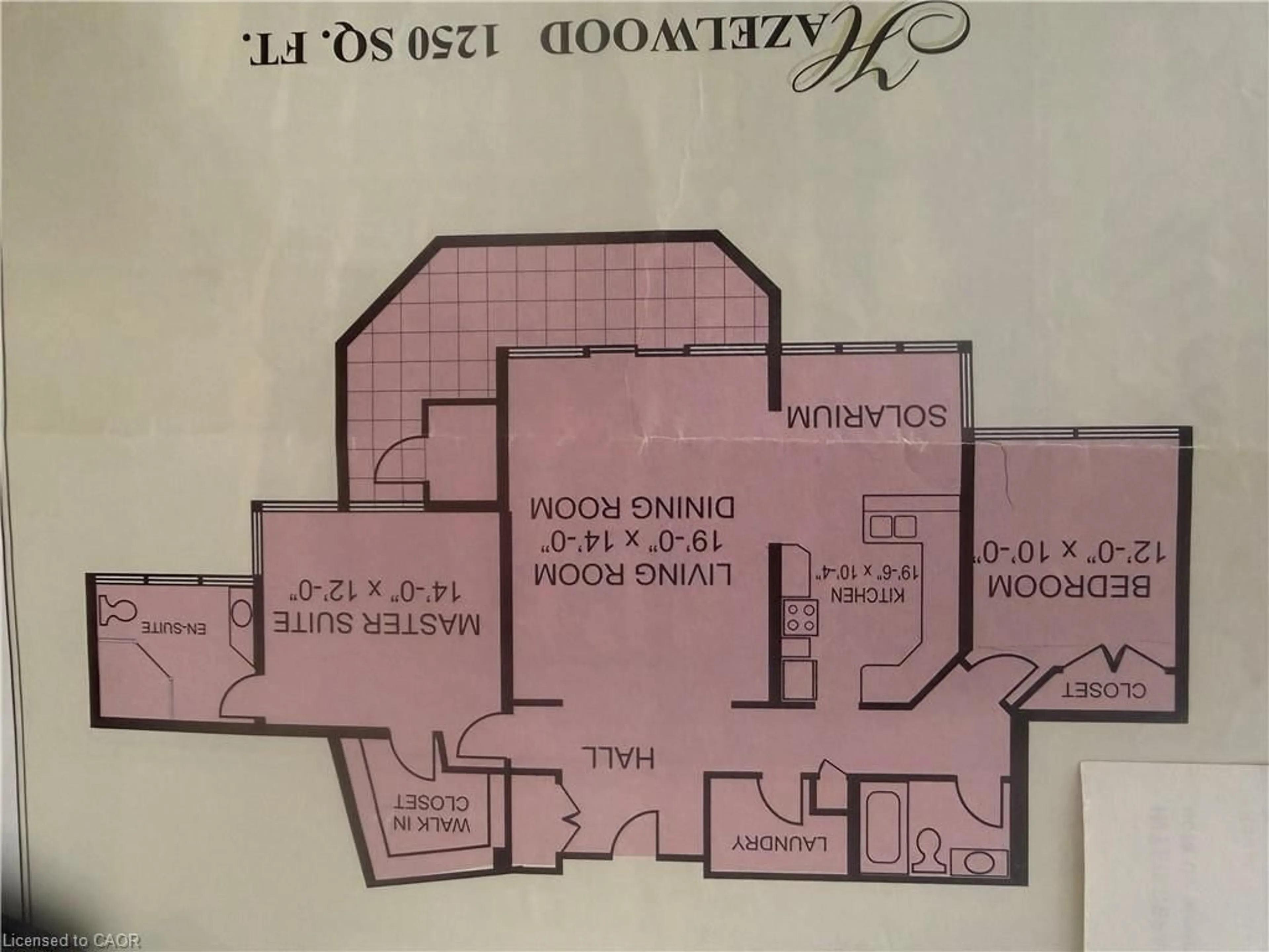 Floor plan for 1770 Main St #705, Hamilton Ontario L8S 1H1