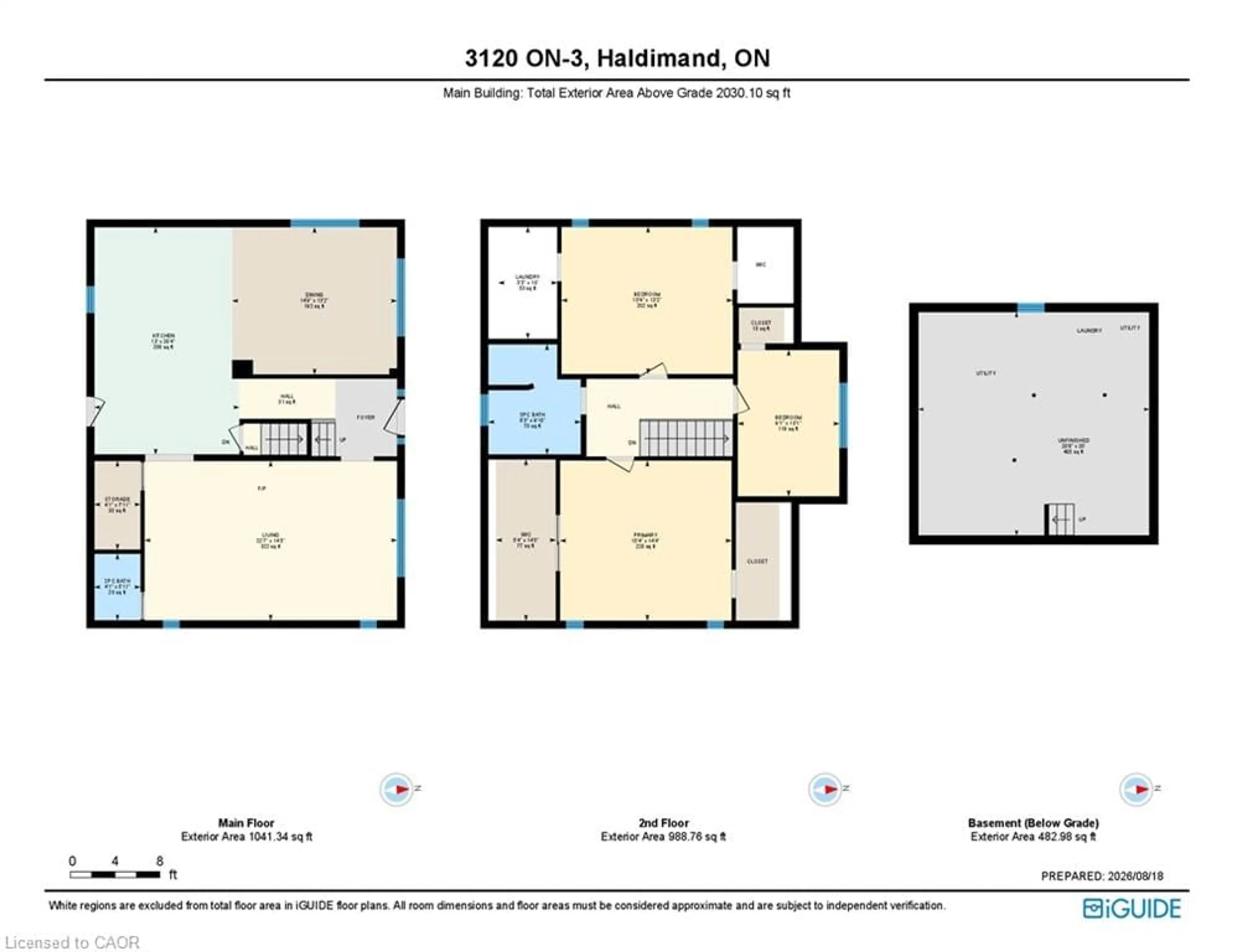 Floor plan for 3120 Highway #3, Jarvis Ontario N0A 1J0