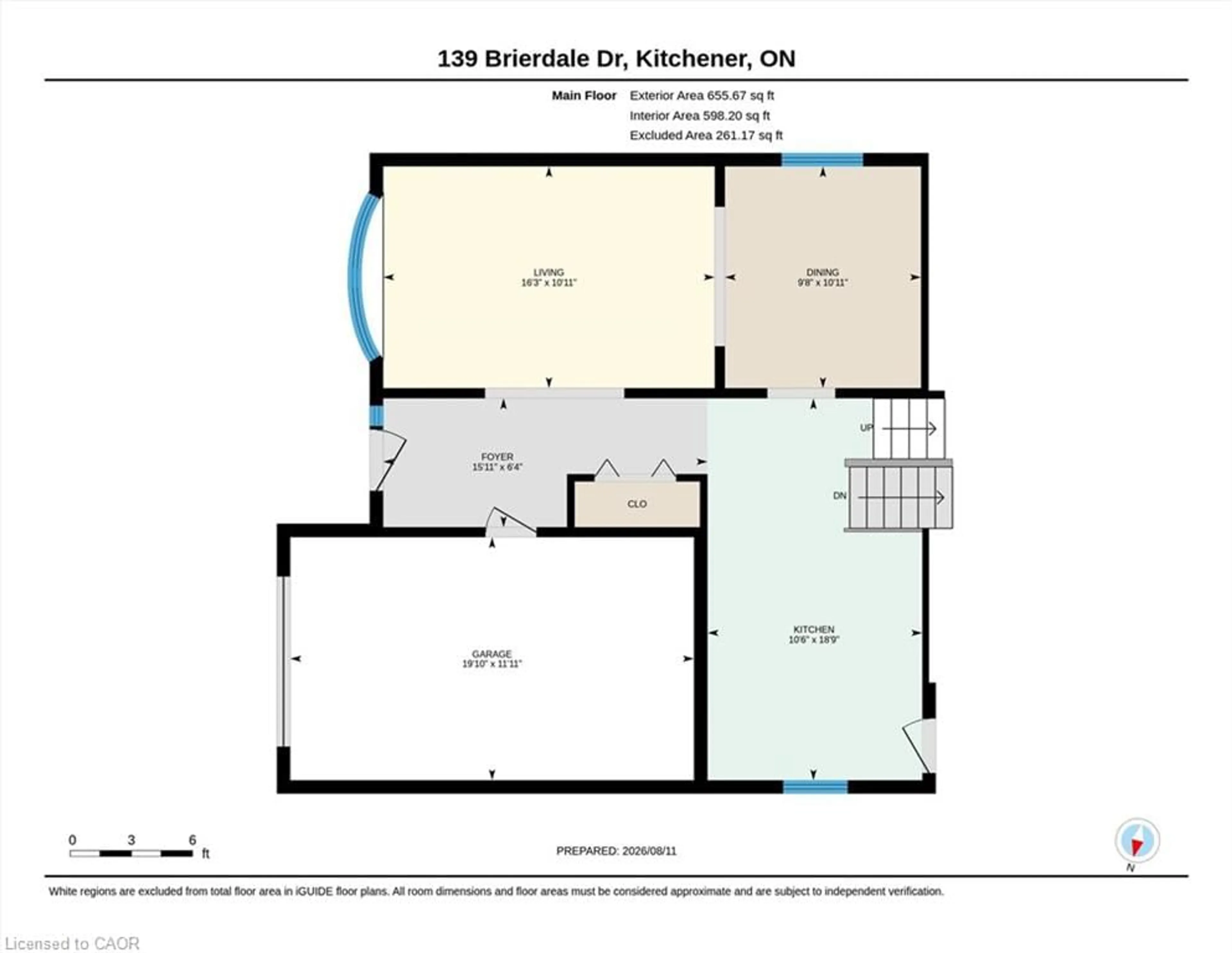 Floor plan for 139 Brierdale Dr, Kitchener Ontario N2A 3S8