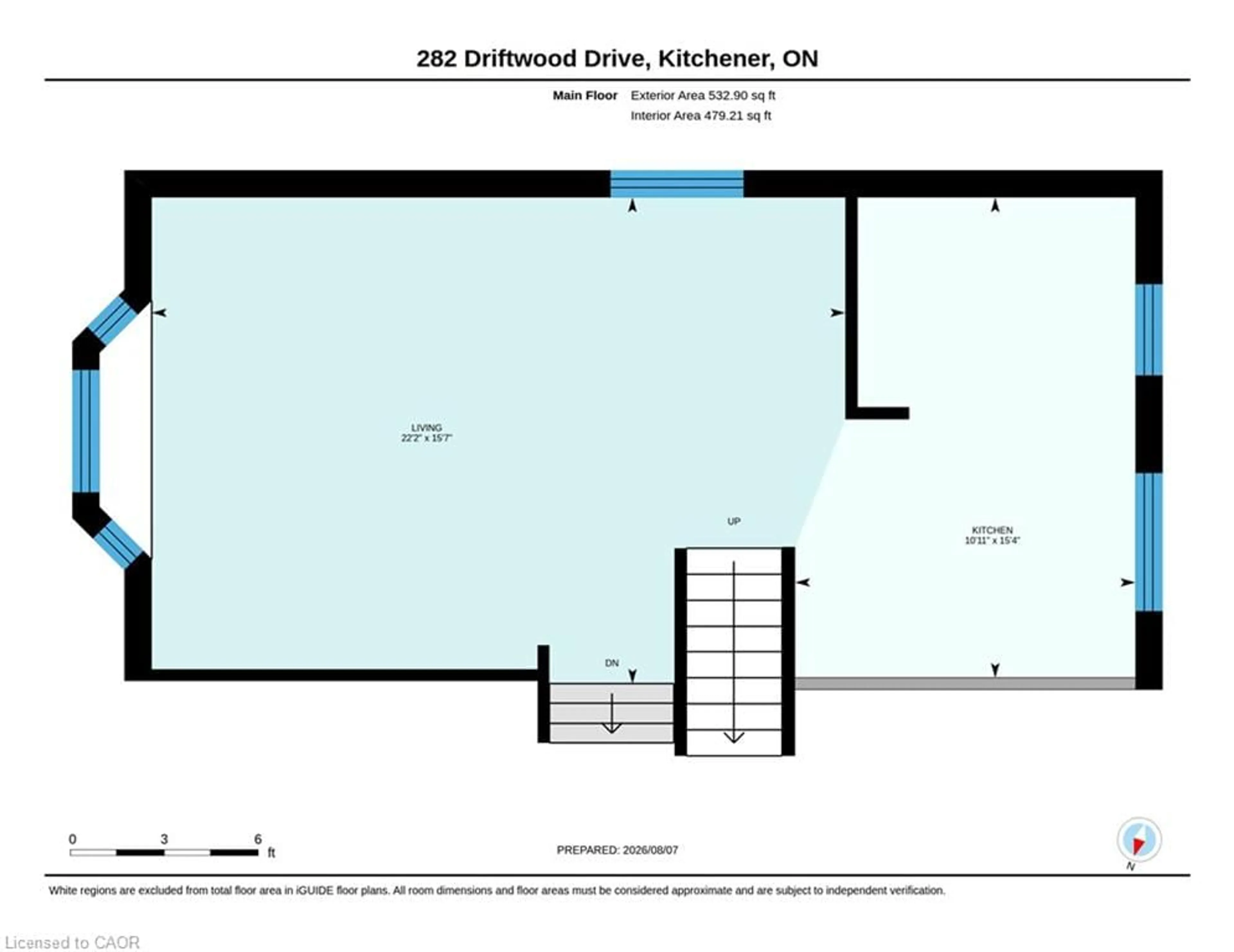 Floor plan for 282 Driftwood Dr, Kitchener Ontario N2N 1X6