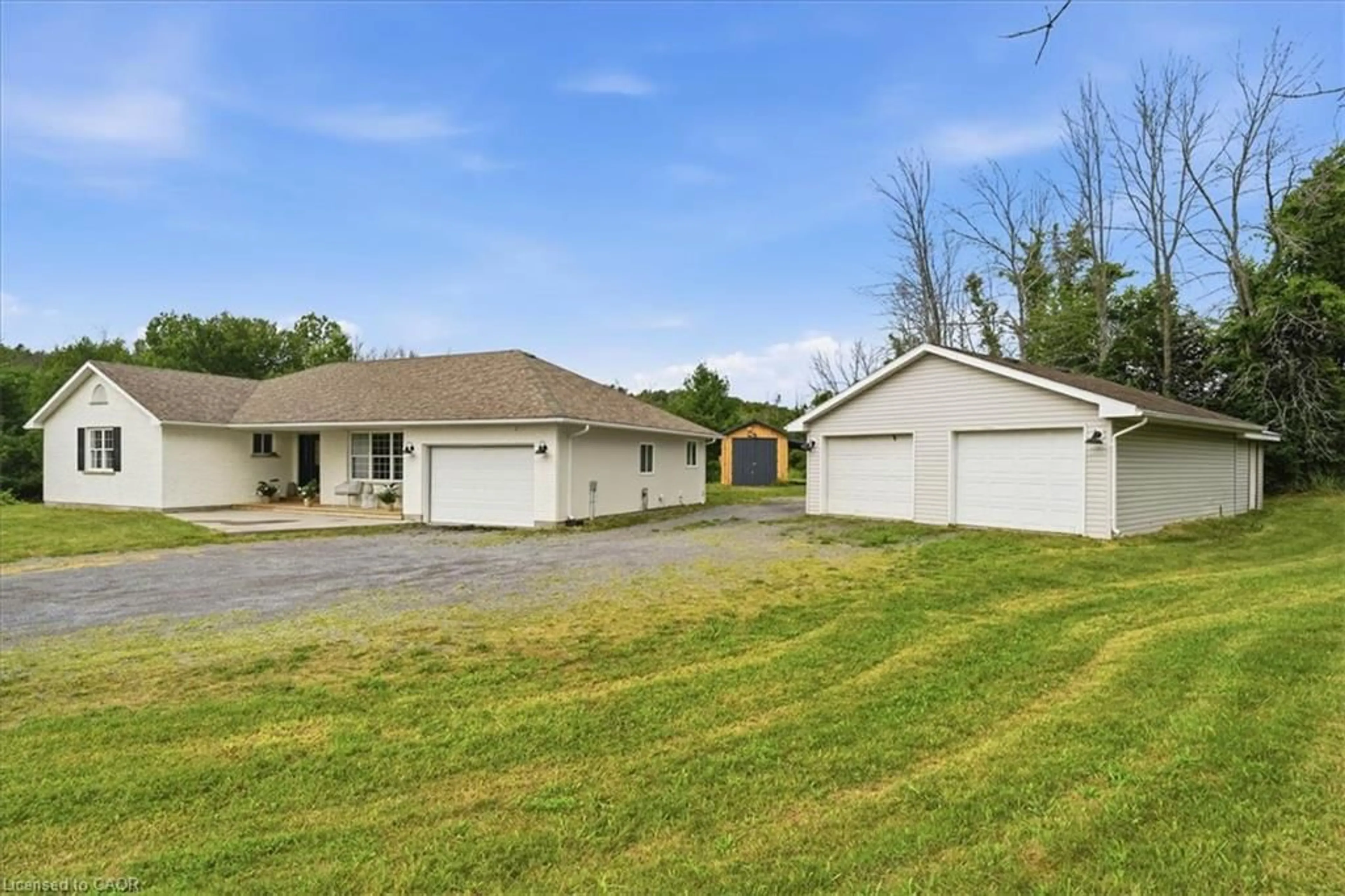 A pic from outside/outdoor area/front of a property/back of a property/a pic from drone, street for 16 Bonisteel Rd, Quinte West Ontario K8V 5P8