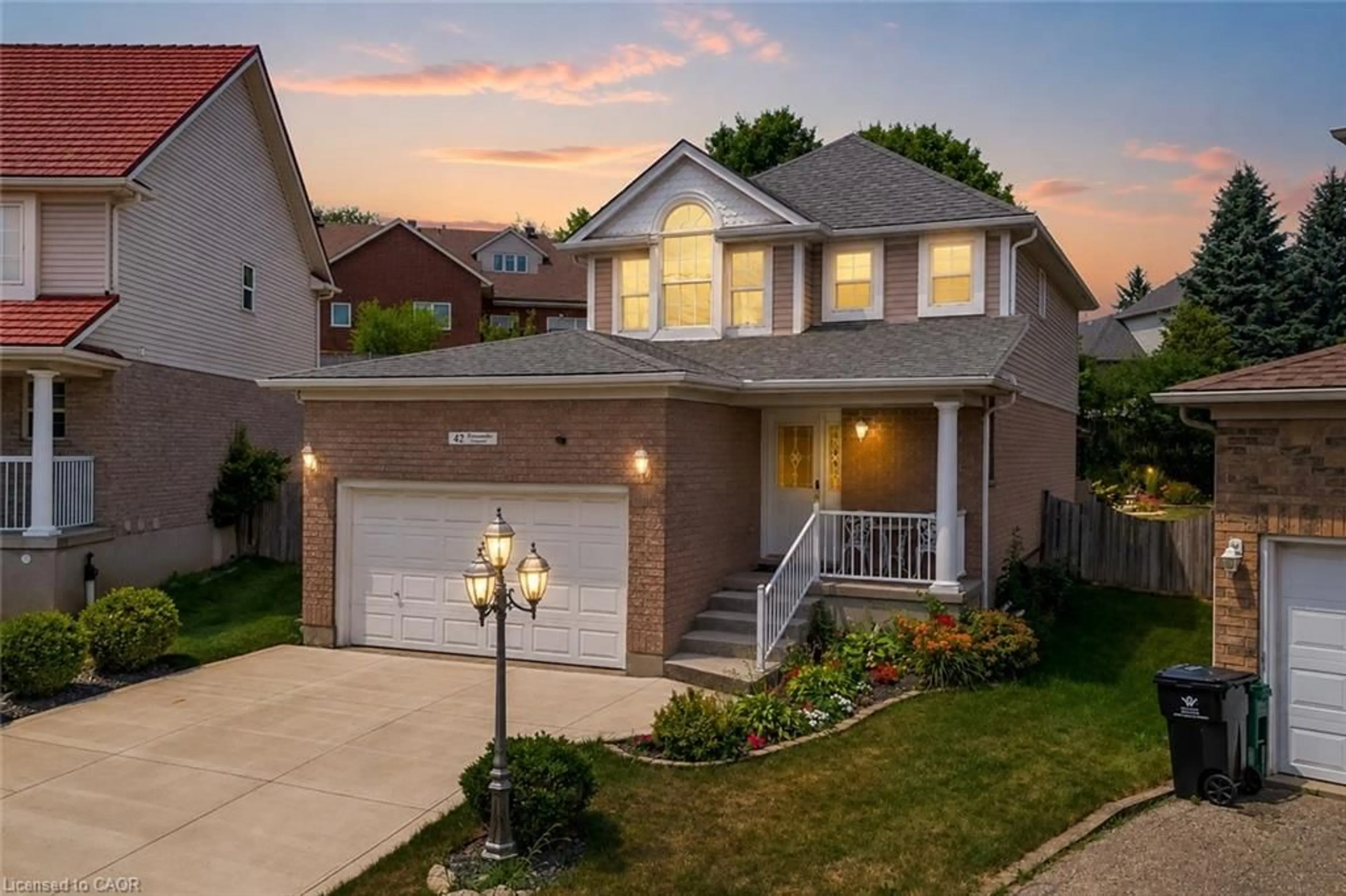 Home with brick exterior material, street for 42 Briarmeadow Cres, Kitchener Ontario N2A 4C5