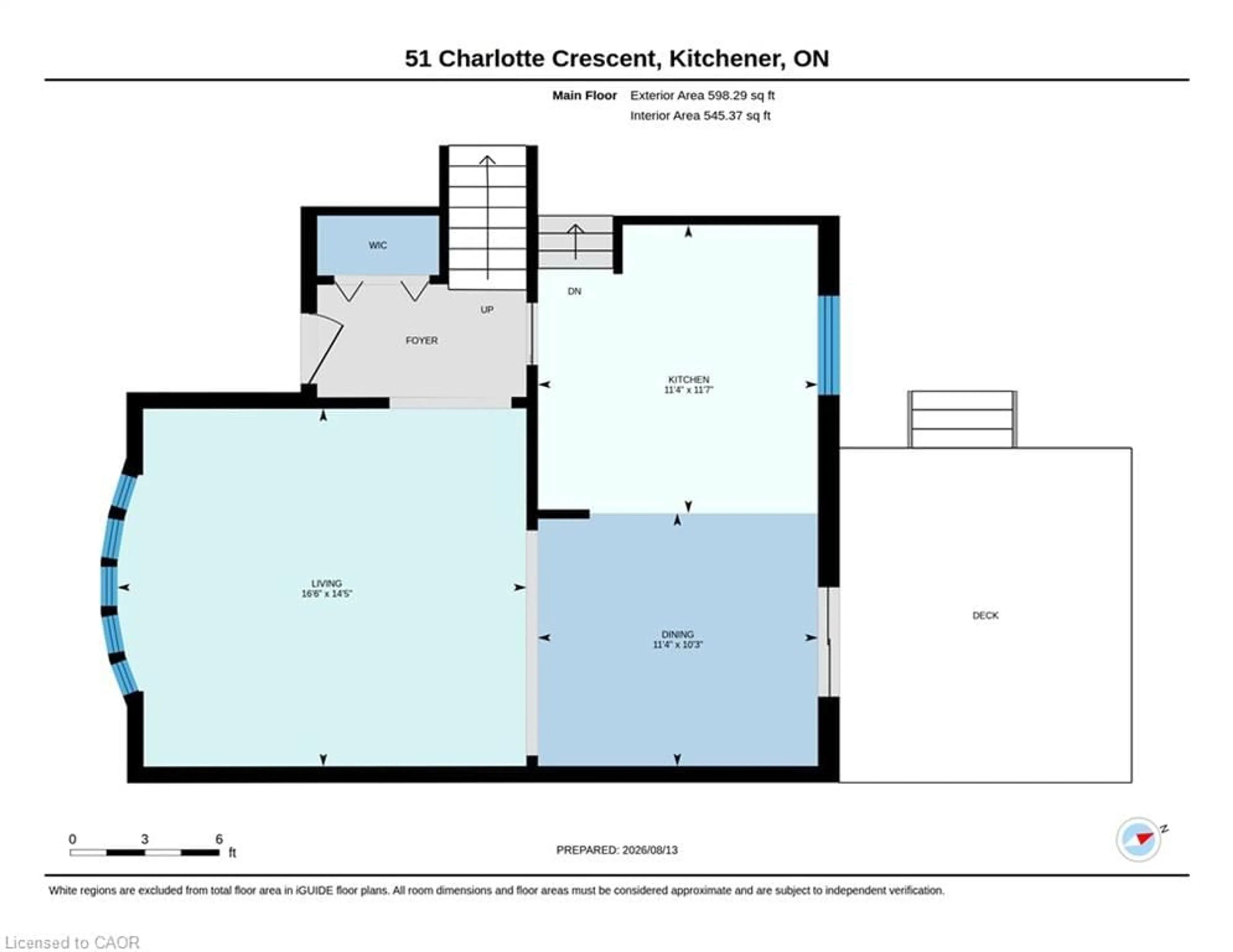 Floor plan for 51 Charlotte Cres, Kitchener Ontario N2B 2K2