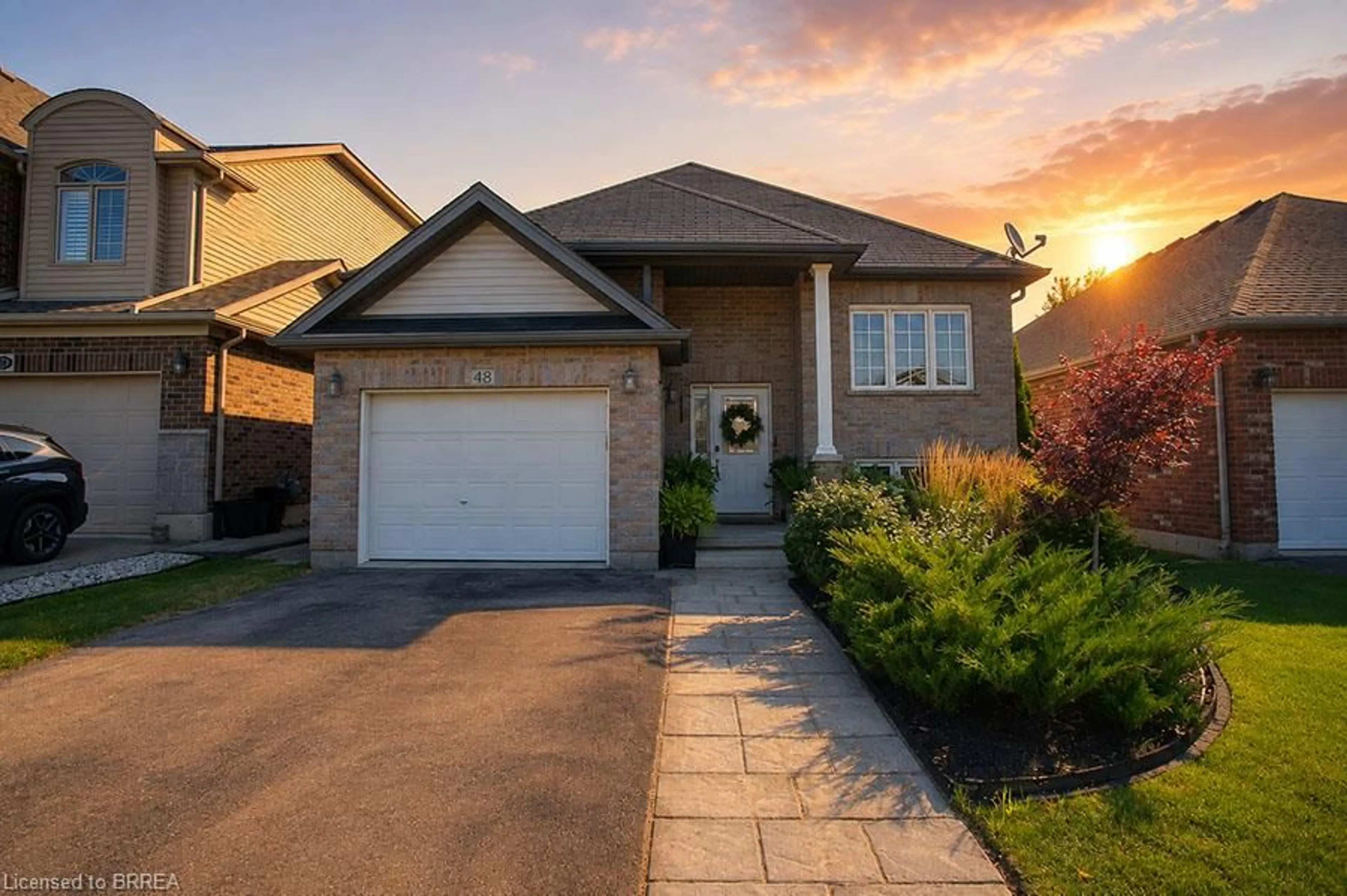 Home with brick exterior material, street for 48 Nightingale Dr, Brantford Ontario N3T 0G3