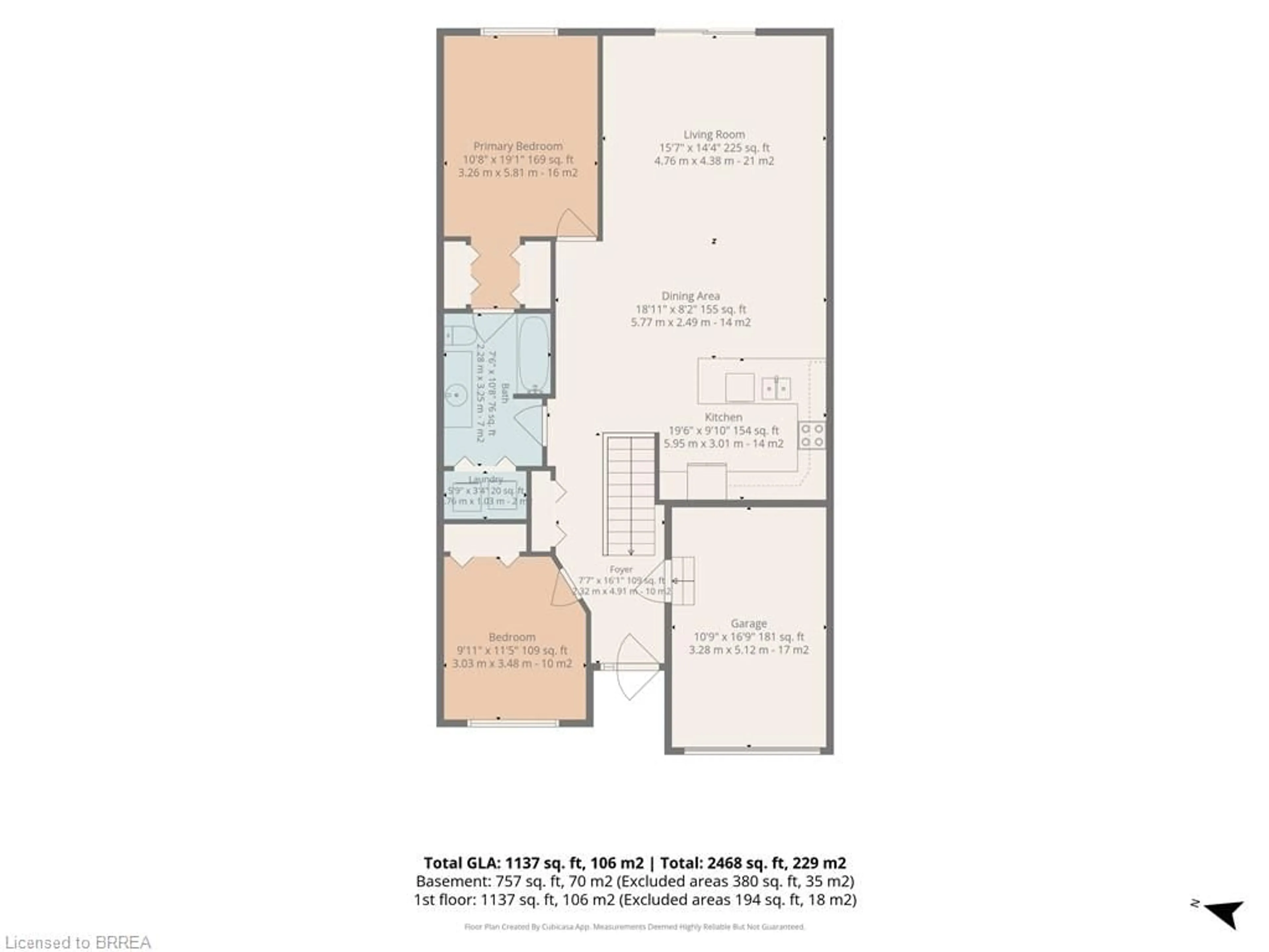 Floor plan for 53 Beverly St #20, St. George Ontario N0E 1N0
