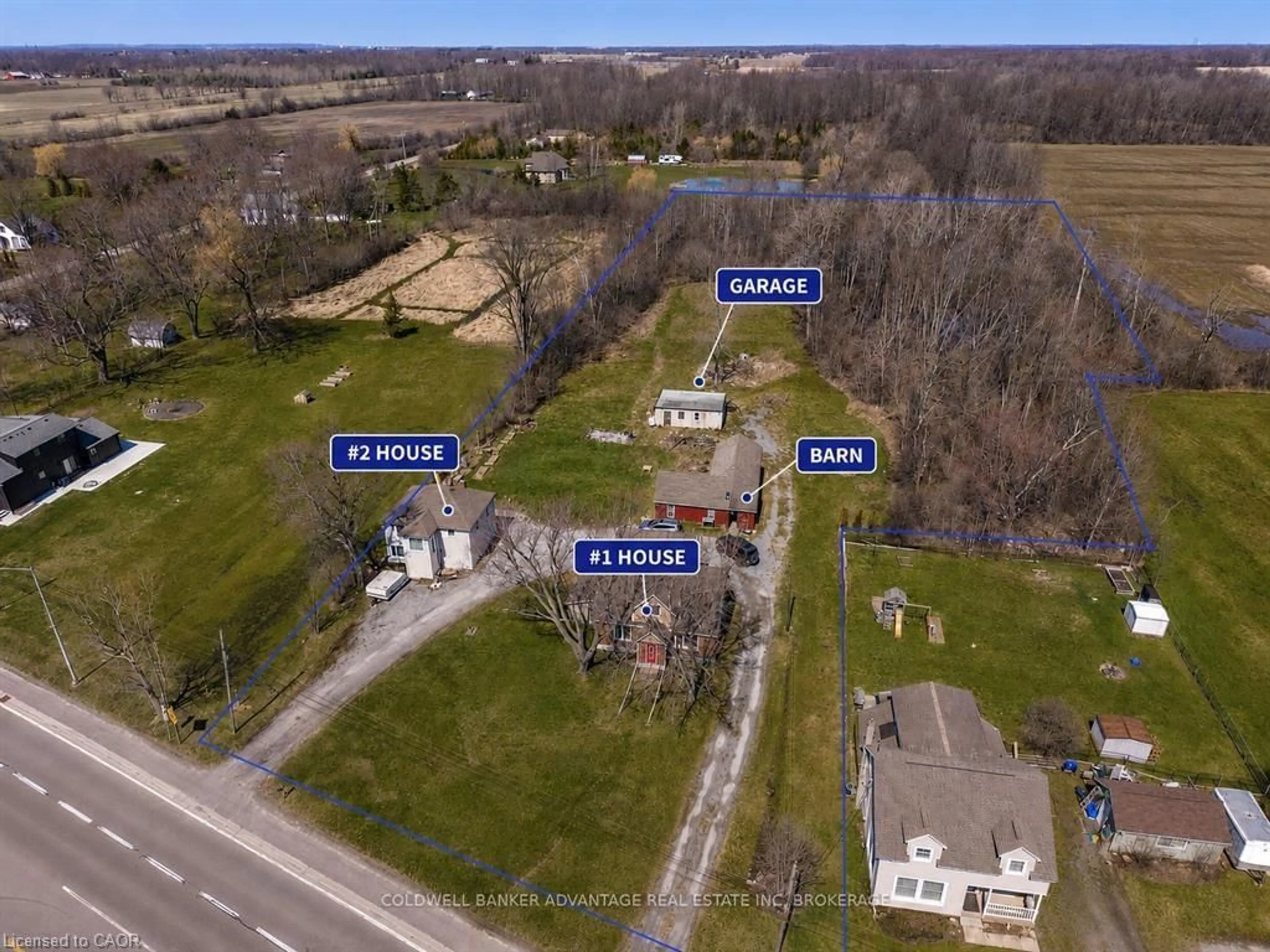 A pic from outside/outdoor area/front of a property/back of a property/a pic from drone, unknown for 2592 Highway 3, Port Colborne Ontario L3K 5V4