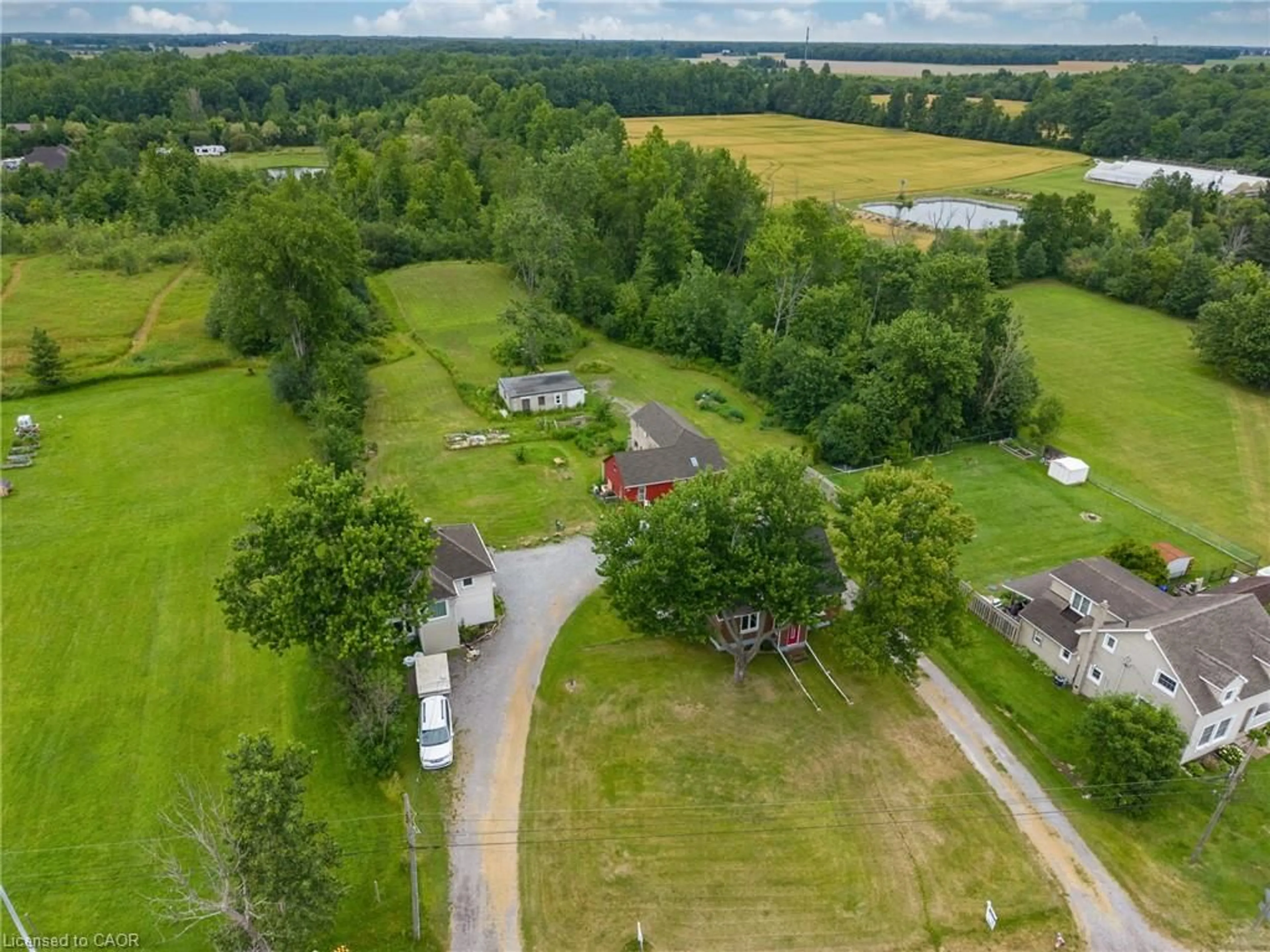 A pic from outside/outdoor area/front of a property/back of a property/a pic from drone, water/lake/river/ocean view for 2592 Highway 3, Port Colborne Ontario L3K 5V4