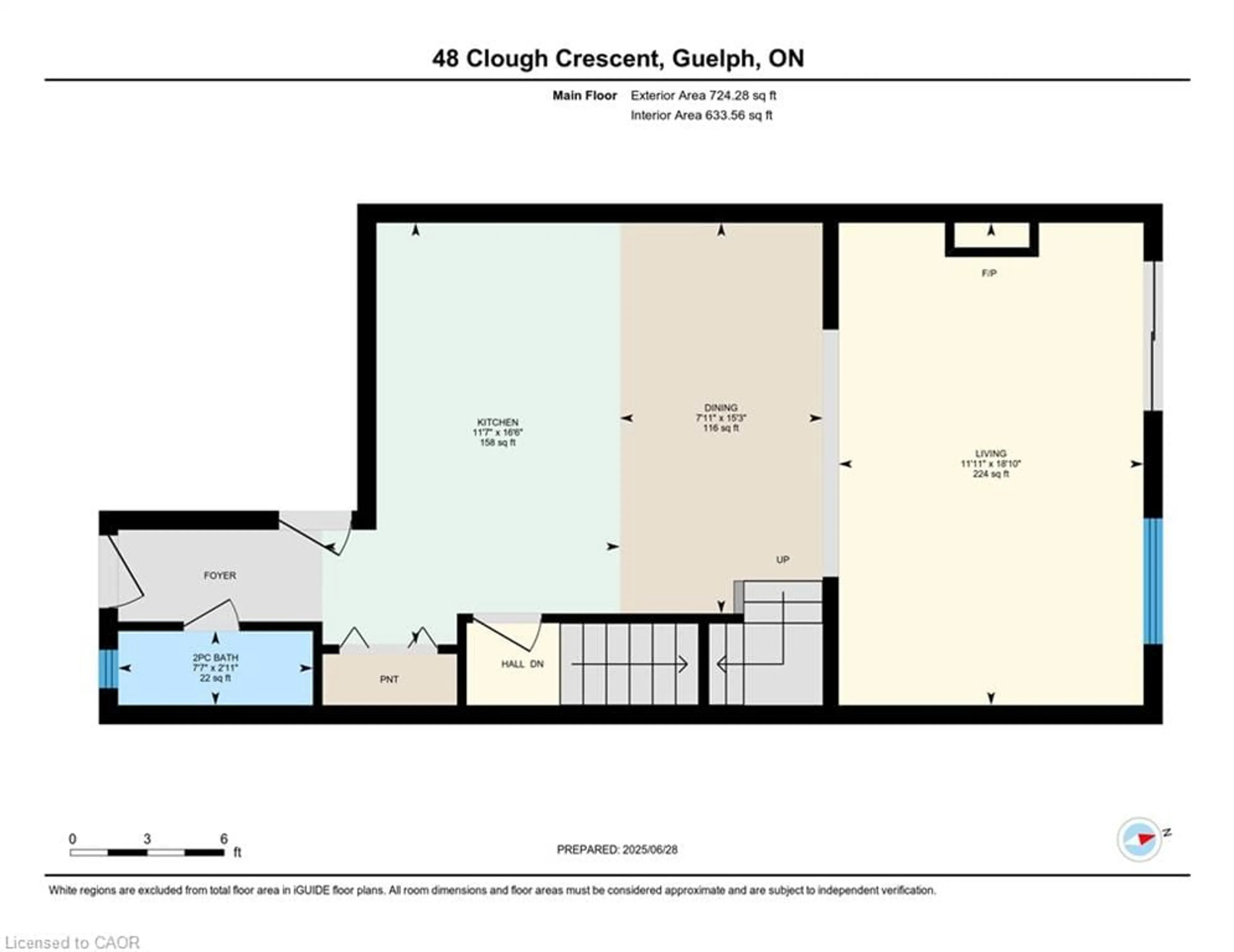 Floor plan for 48 Clough Cres, Guelph Ontario N1L 0G1