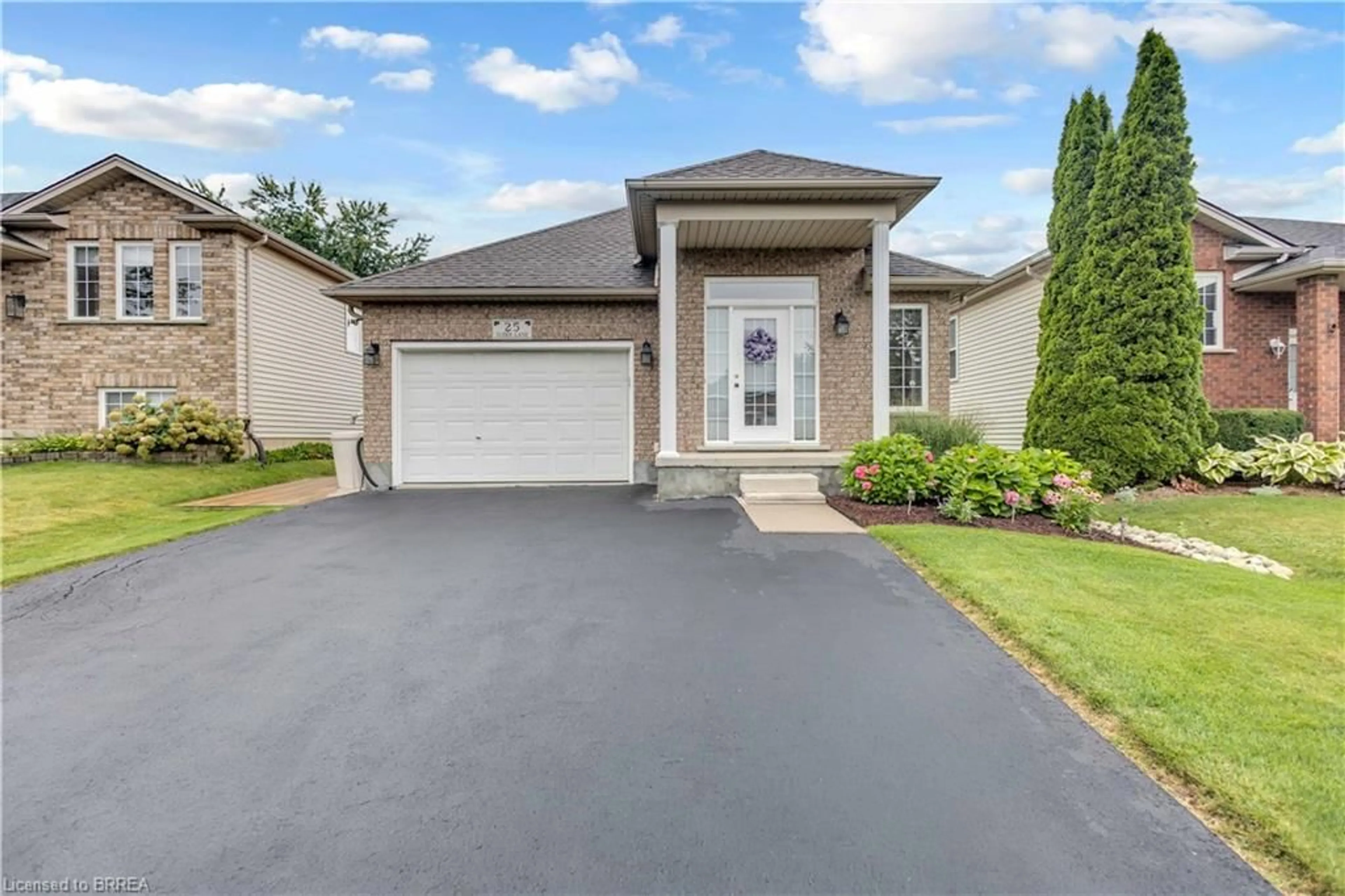 Home with brick exterior material, street for 25 Sudds Lane, Brantford Ontario N3T 6M5
