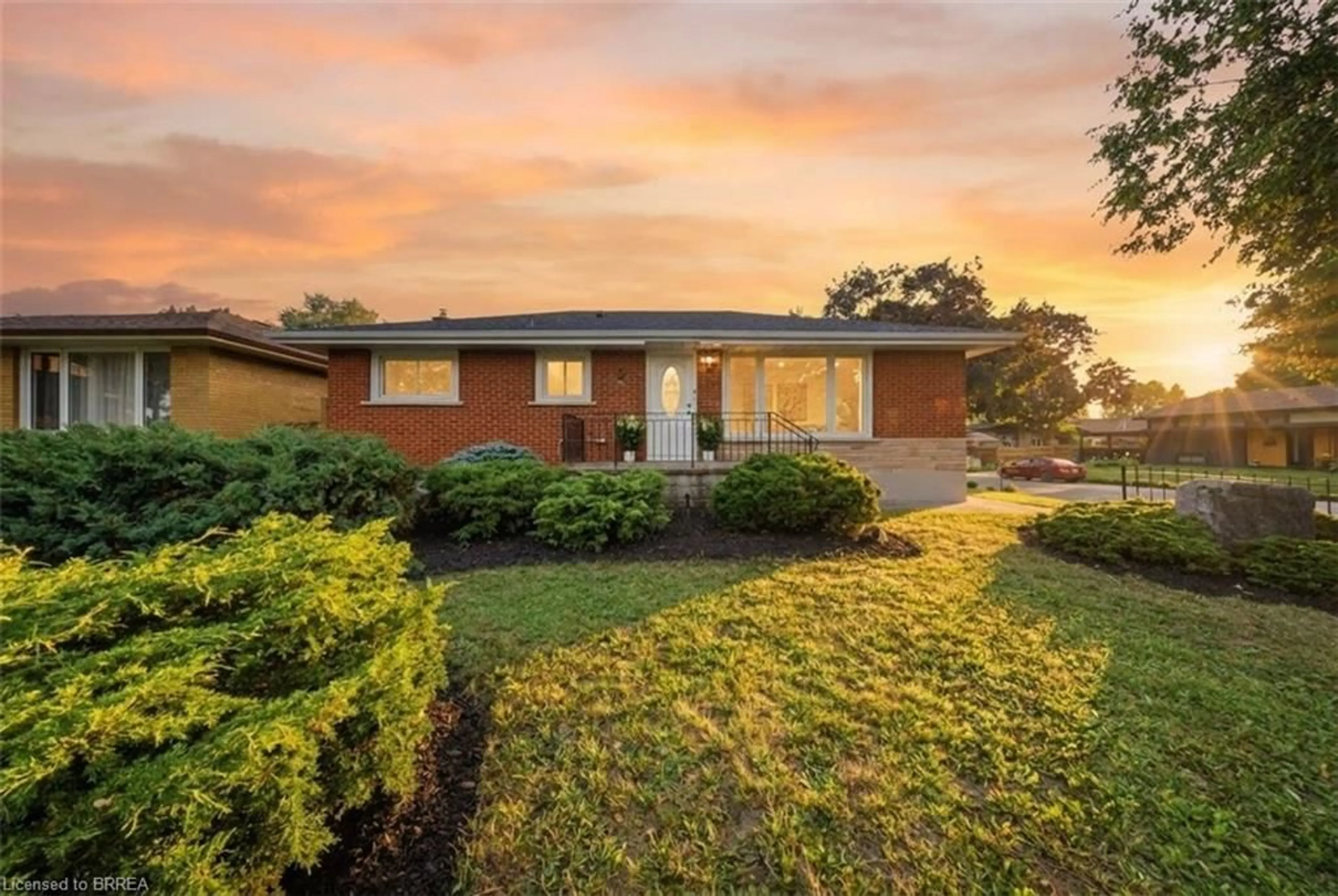 Home with brick exterior material, street for 2 Frontenac Ave, Brantford Ontario N3R 3B6