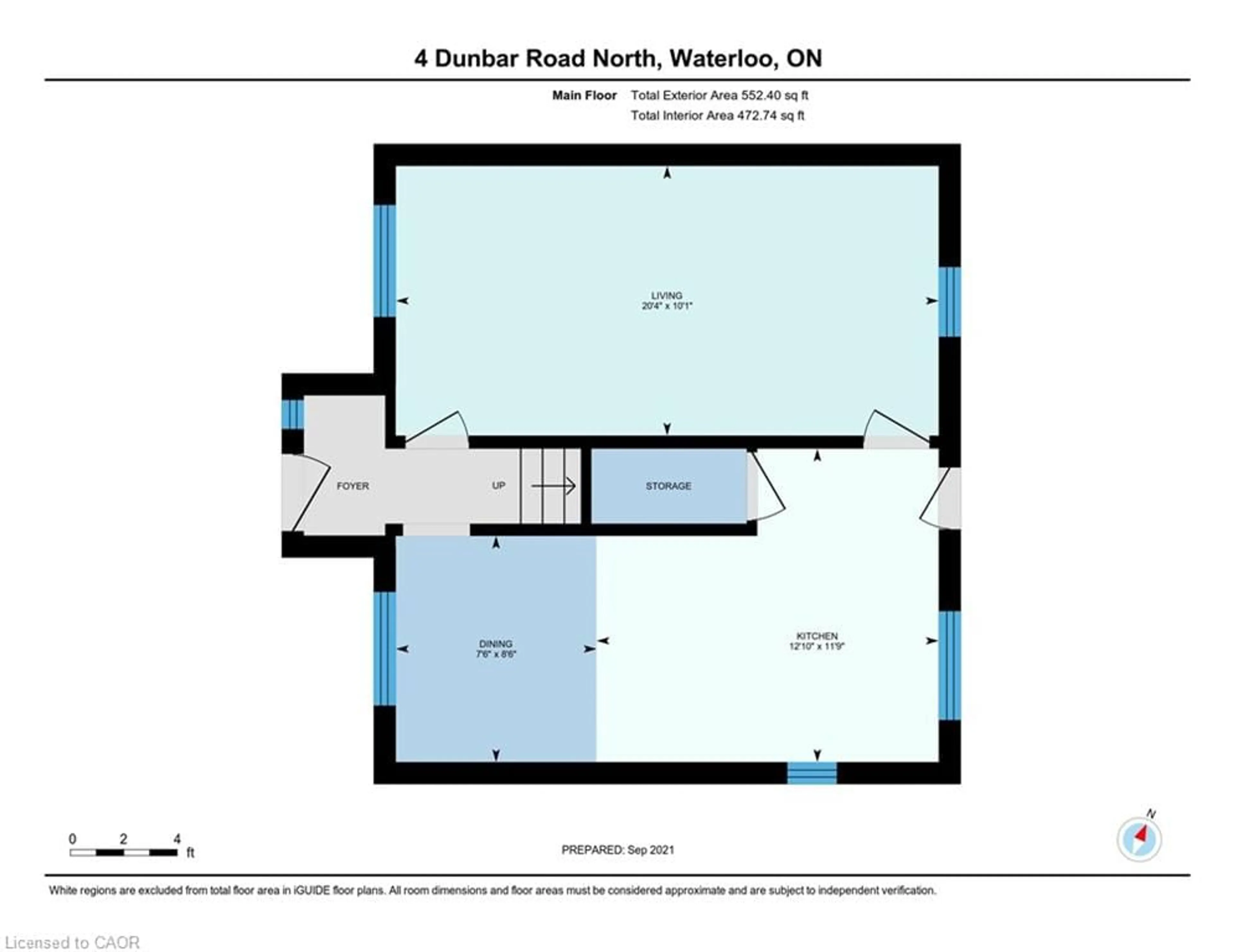 Floor plan for 4 Dunbar Rd, Waterloo Ontario N2L 2C7