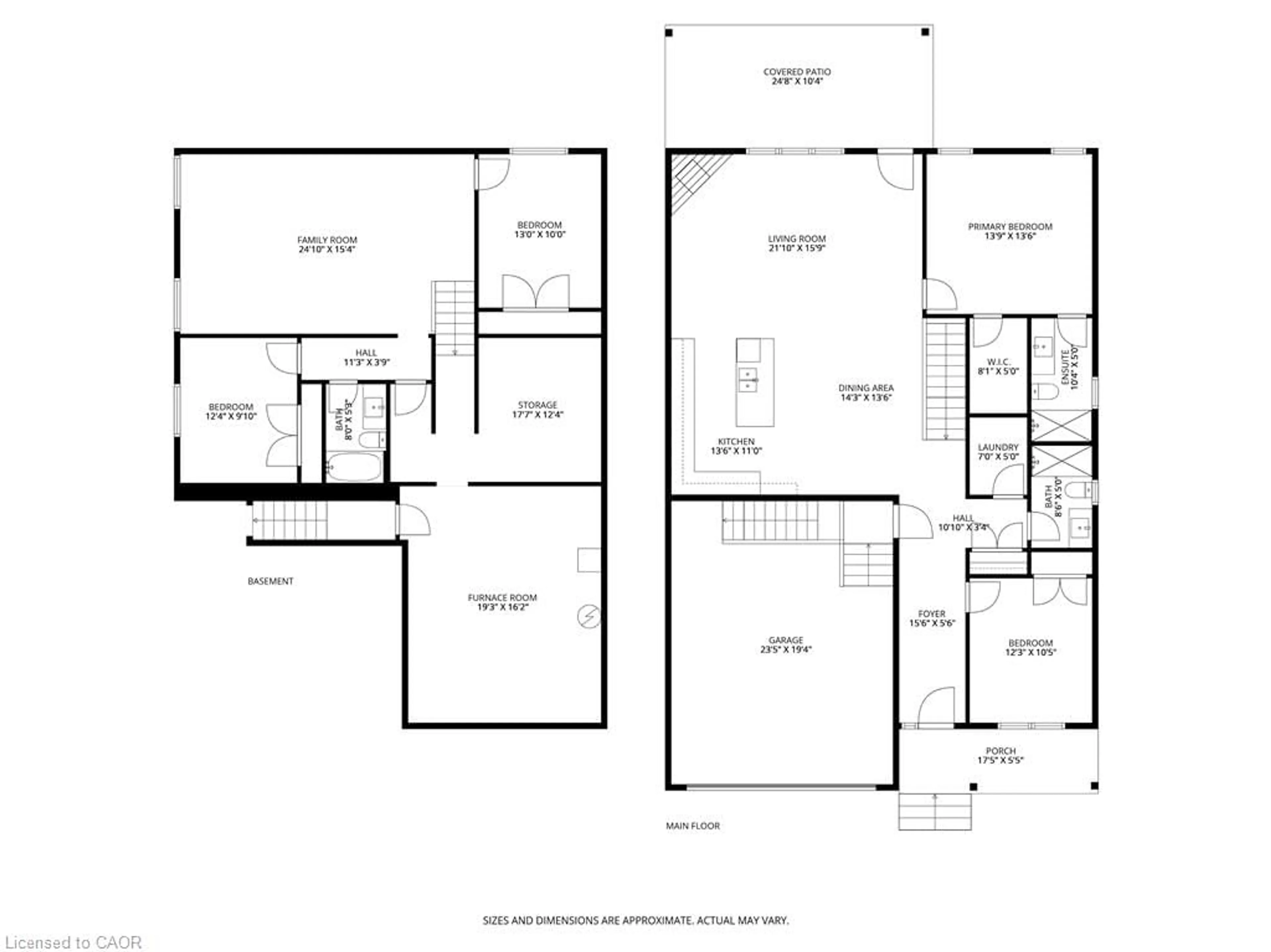 Floor plan for 108 St. Michael's St, Delhi Ontario N4B 0A3